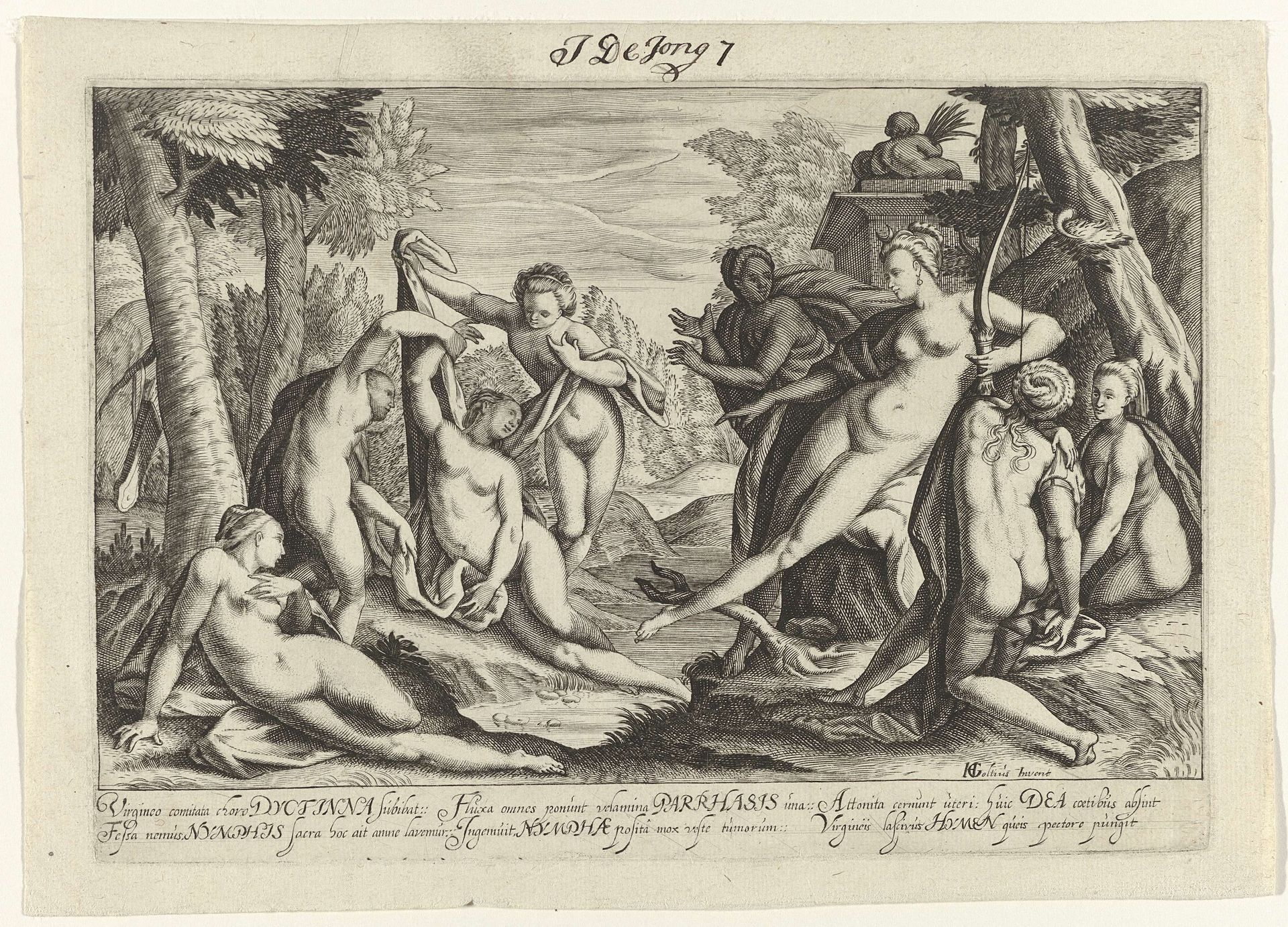 Diana ontdekt de zwangerschap van Callisto by Anonymous