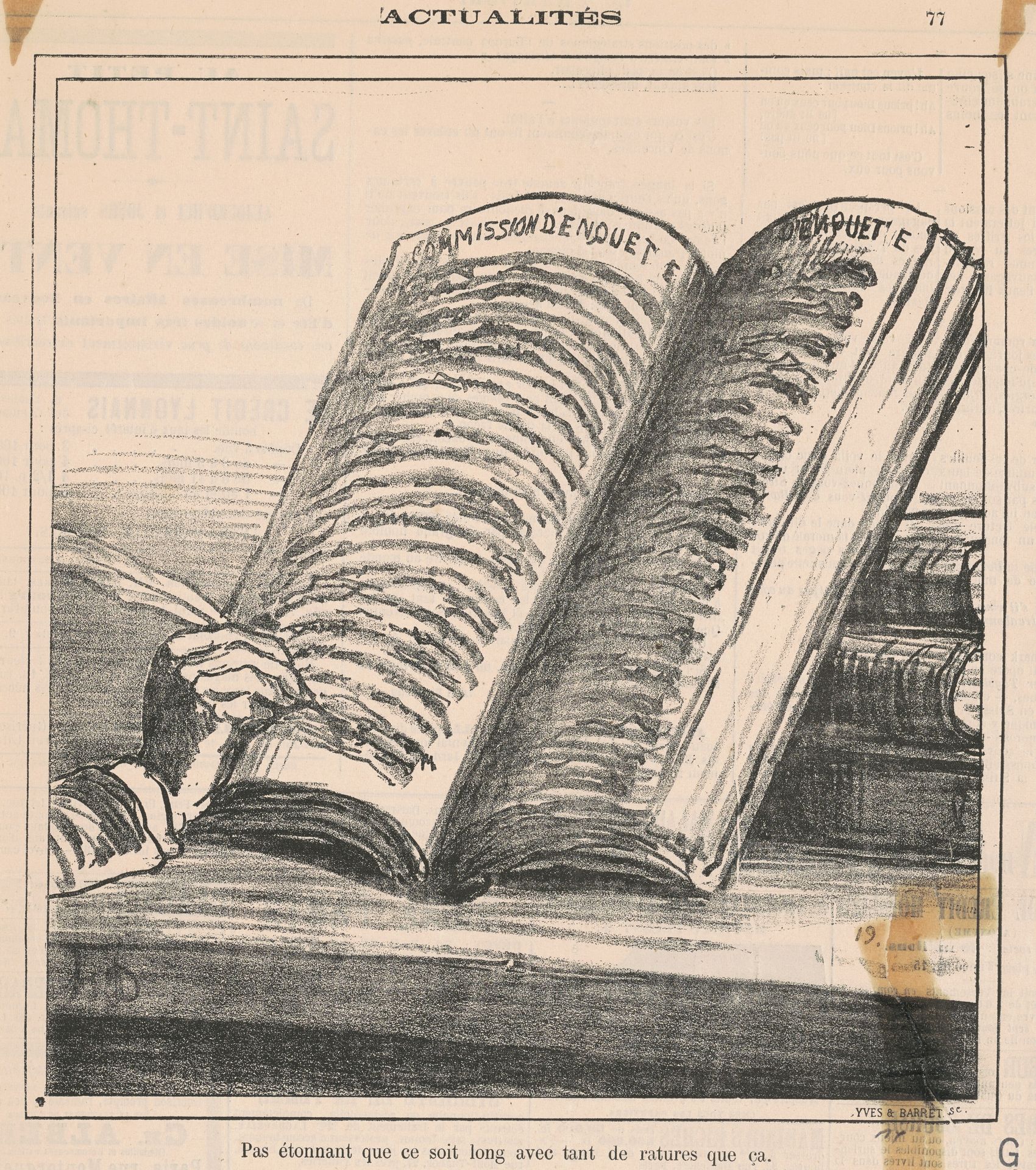 Pas étonnant que ce soit long ... by Honoré Daumier