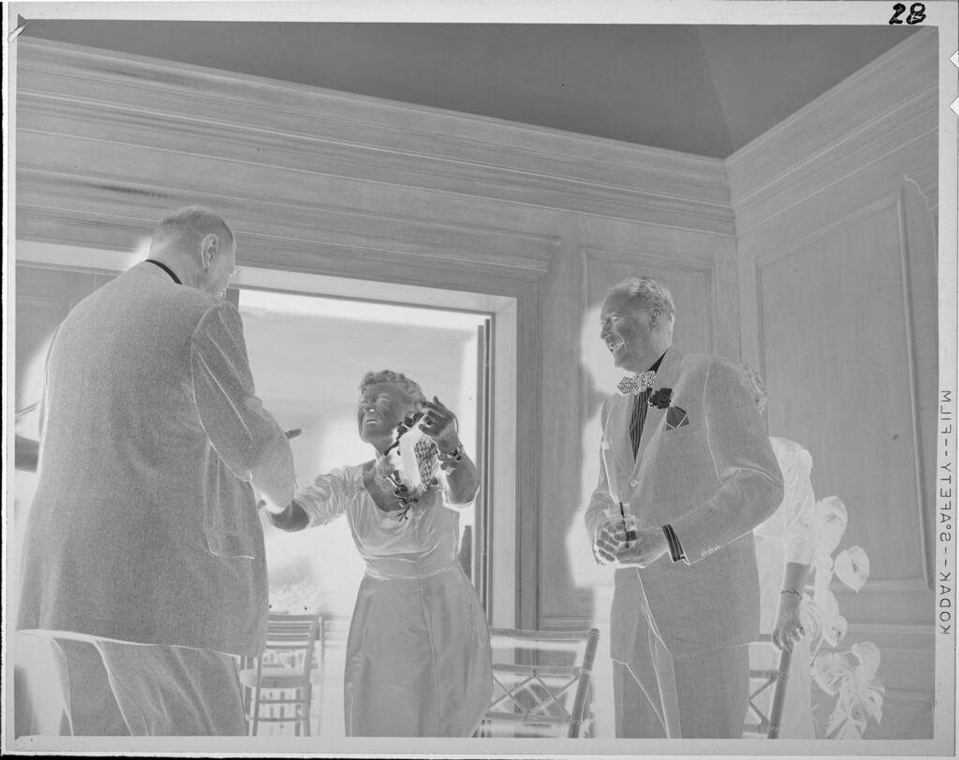 Untitled (woman about to hug man) by Lucian and Mary Brown