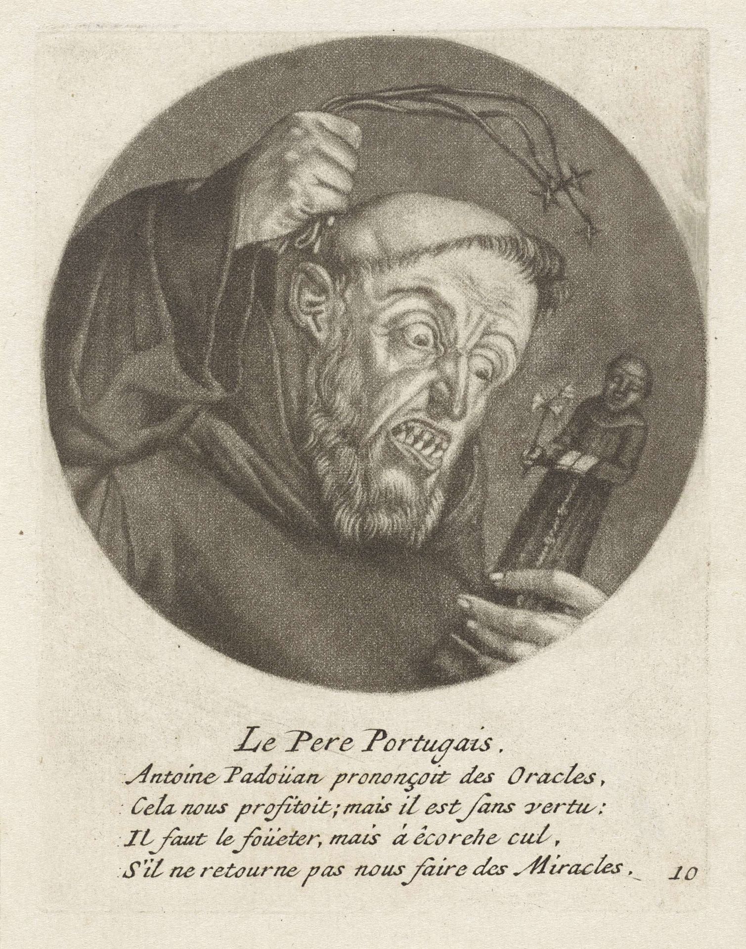 Monnik met een gesel by Jacob Gole