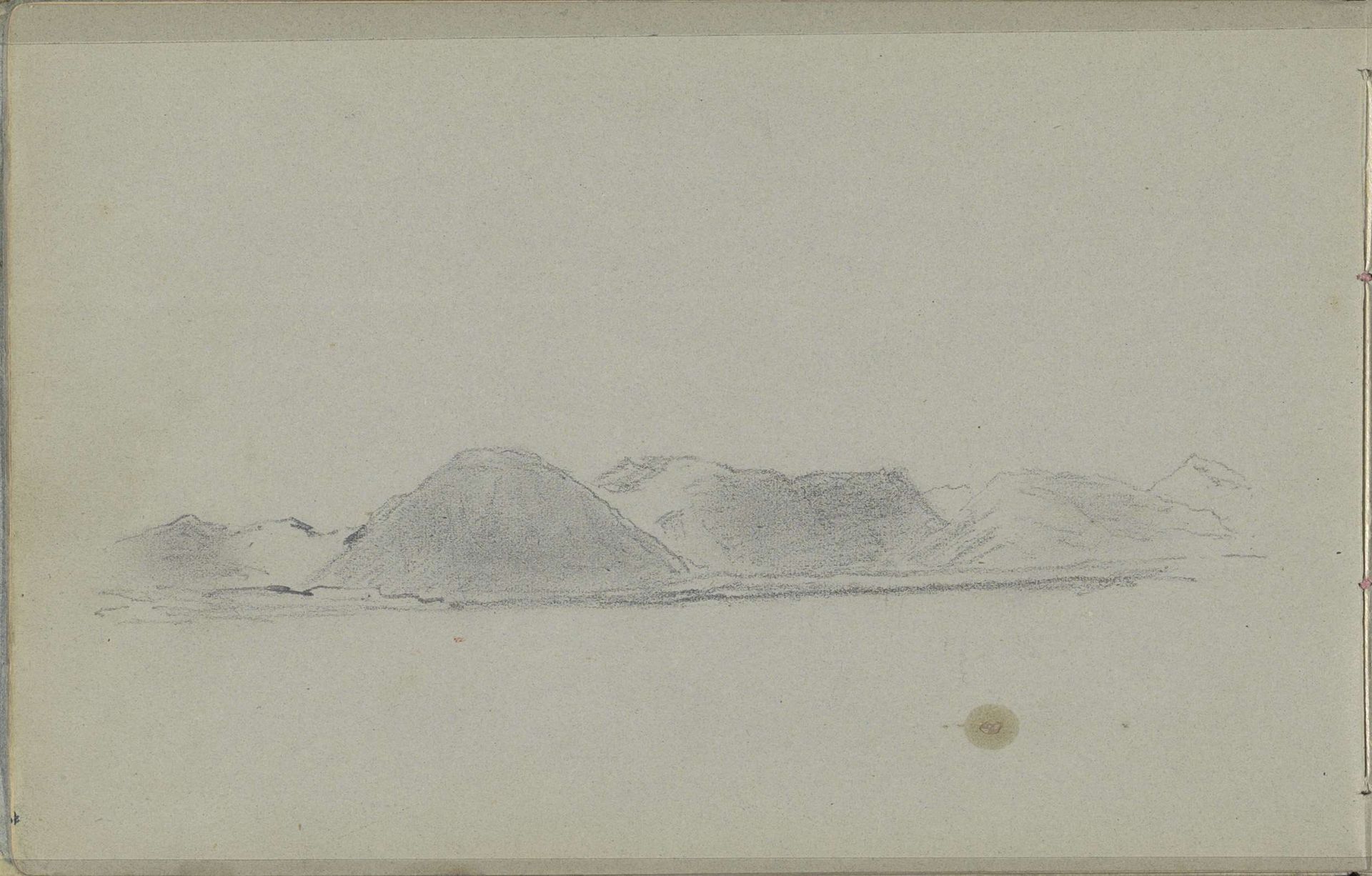 Kustgezicht, mogelijk Nova Zembla by Louis Apol