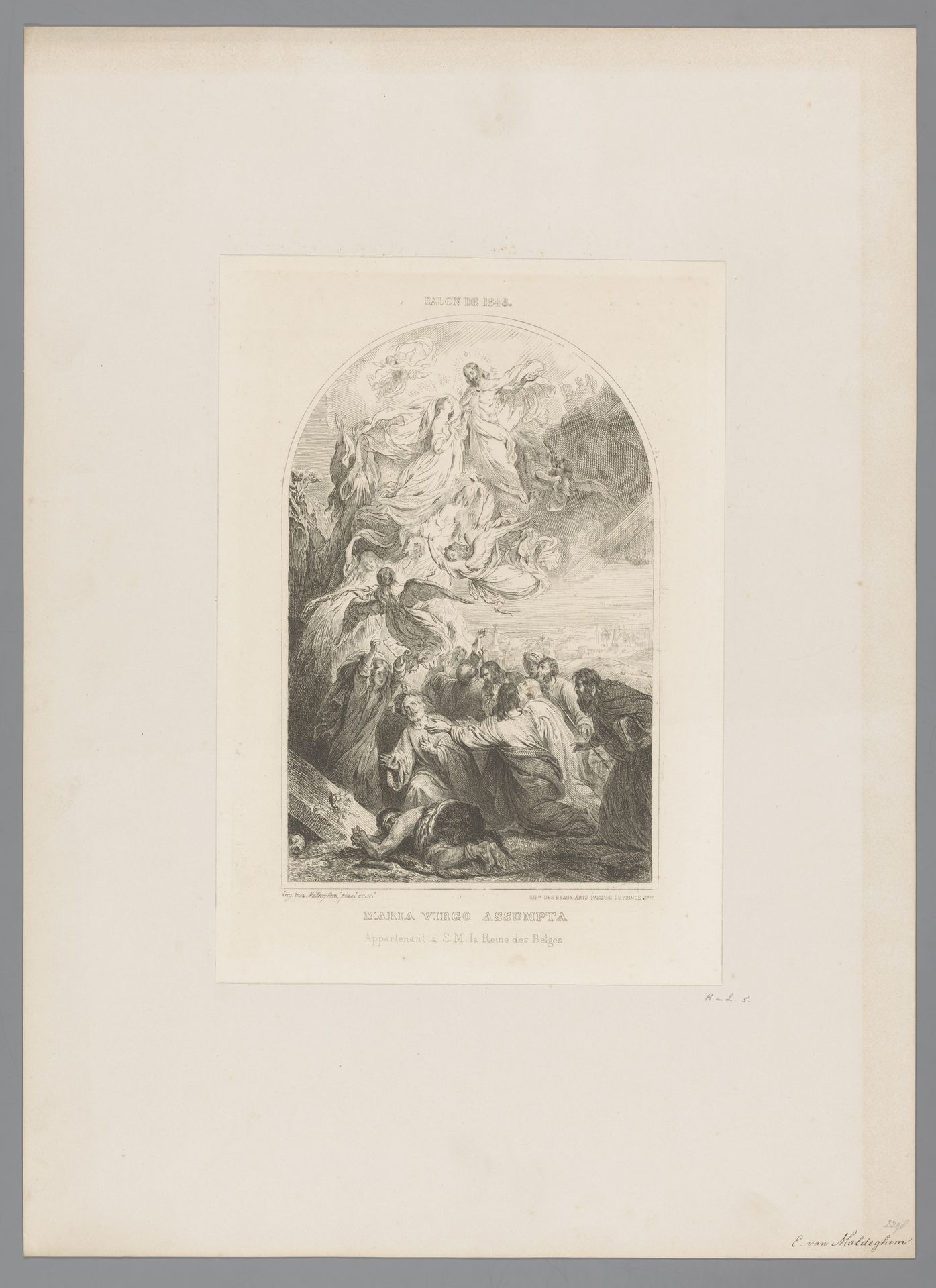 Hemelvaart van Maria by Eugène Van Maldeghem