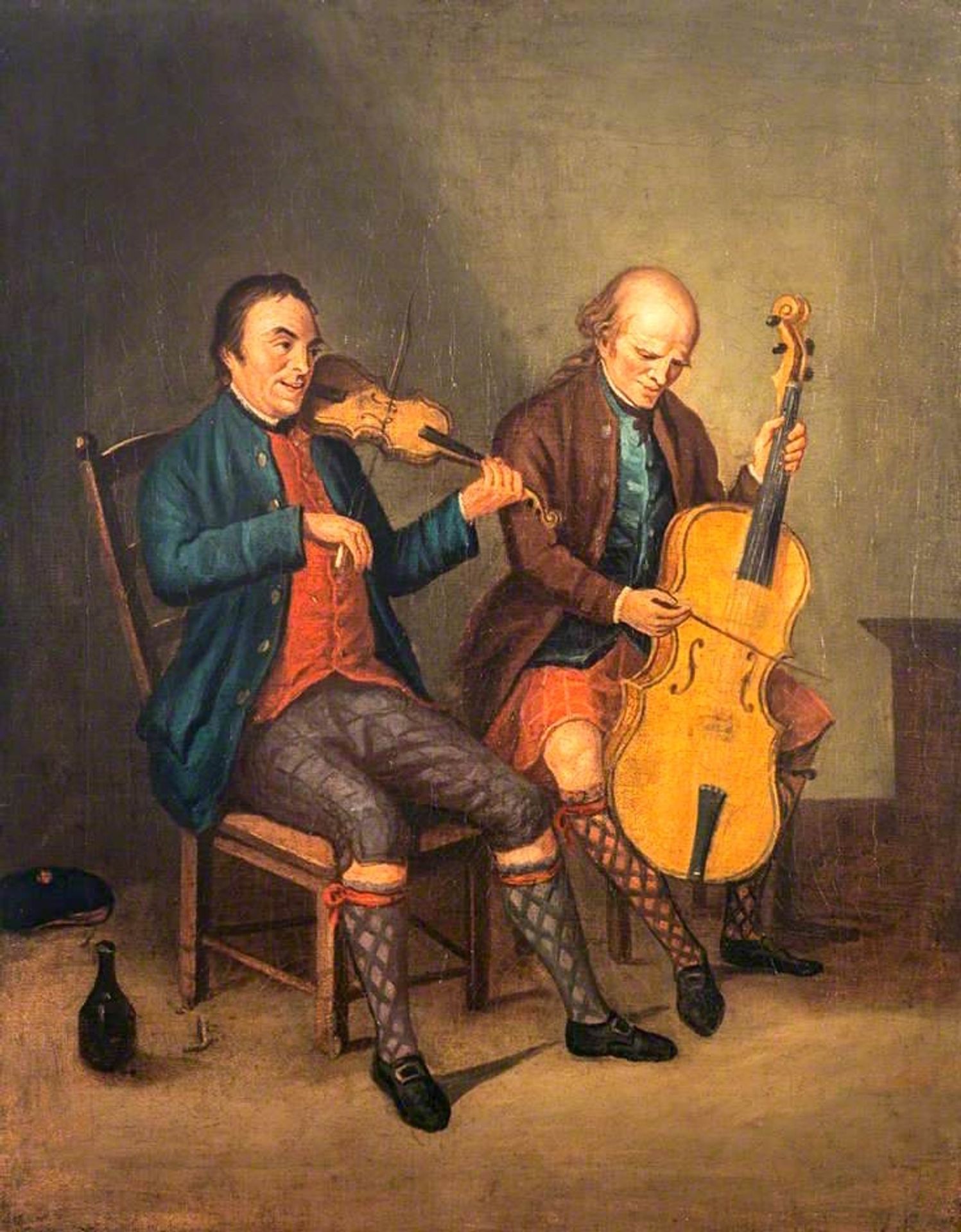 Niel Gow, Violinist and Composer, with his Brother Donald Gow, Cellist by David Allan