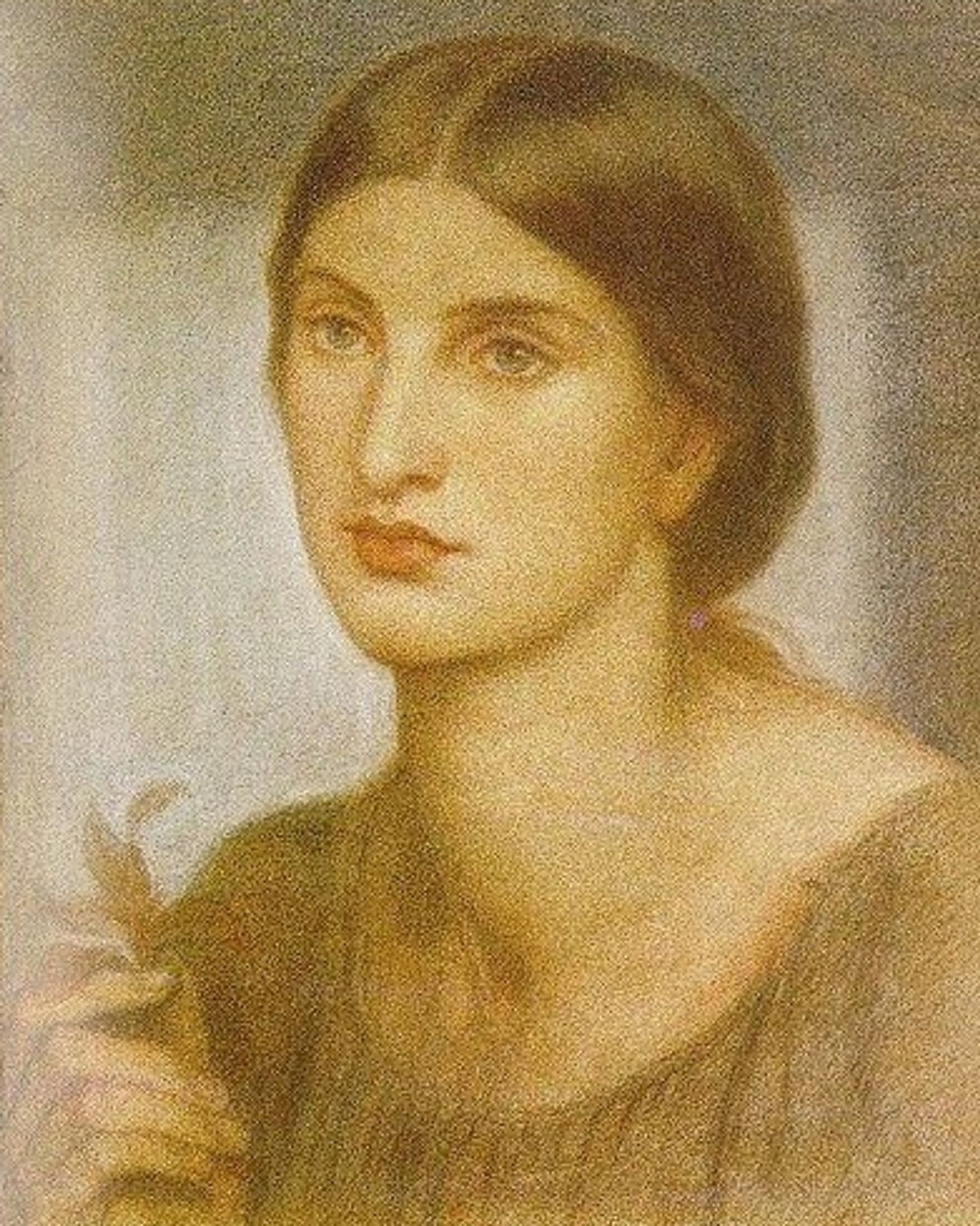 Study of a Girl by Dante Gabriel Rossetti