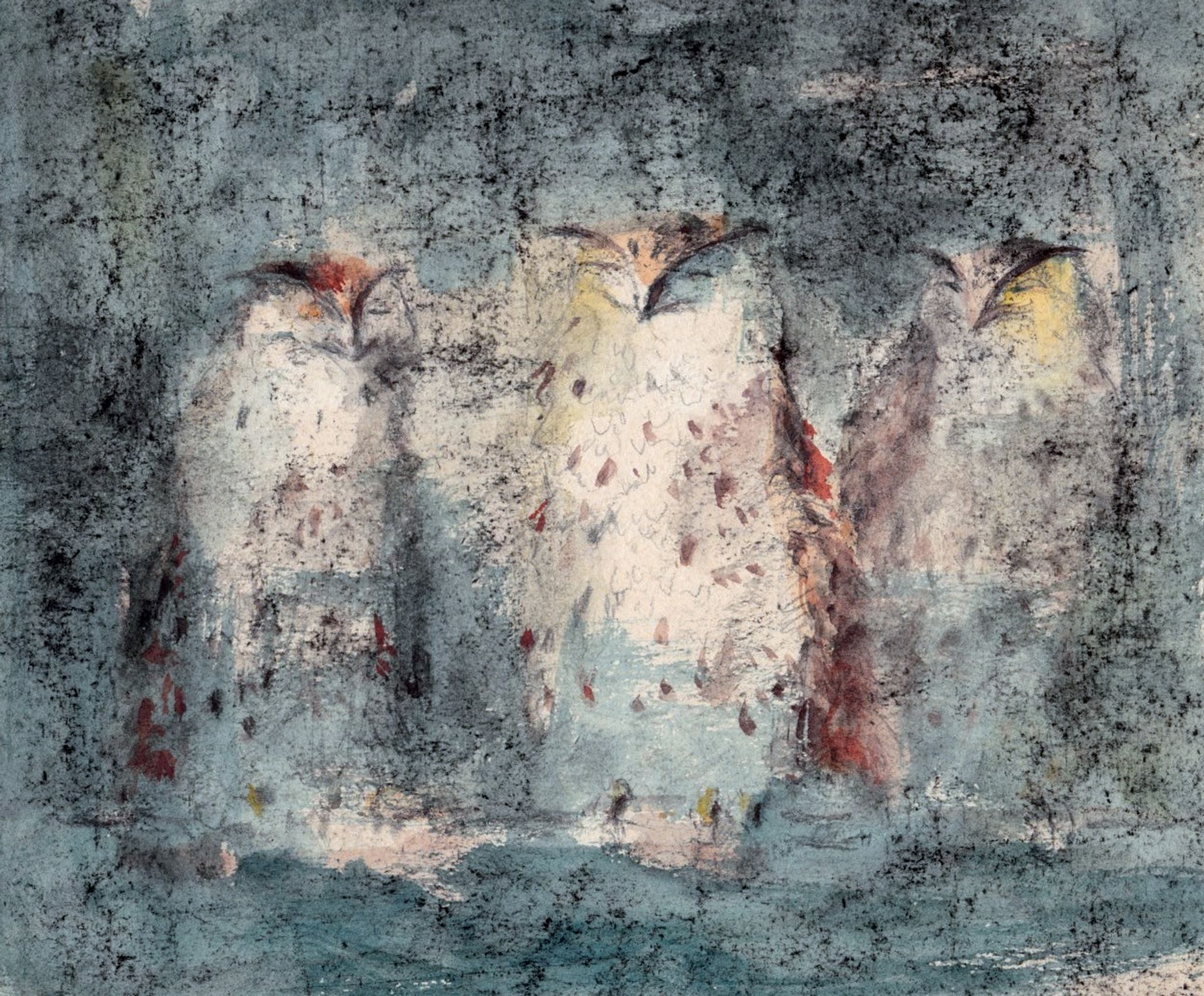 Owls by Rudolf Láng