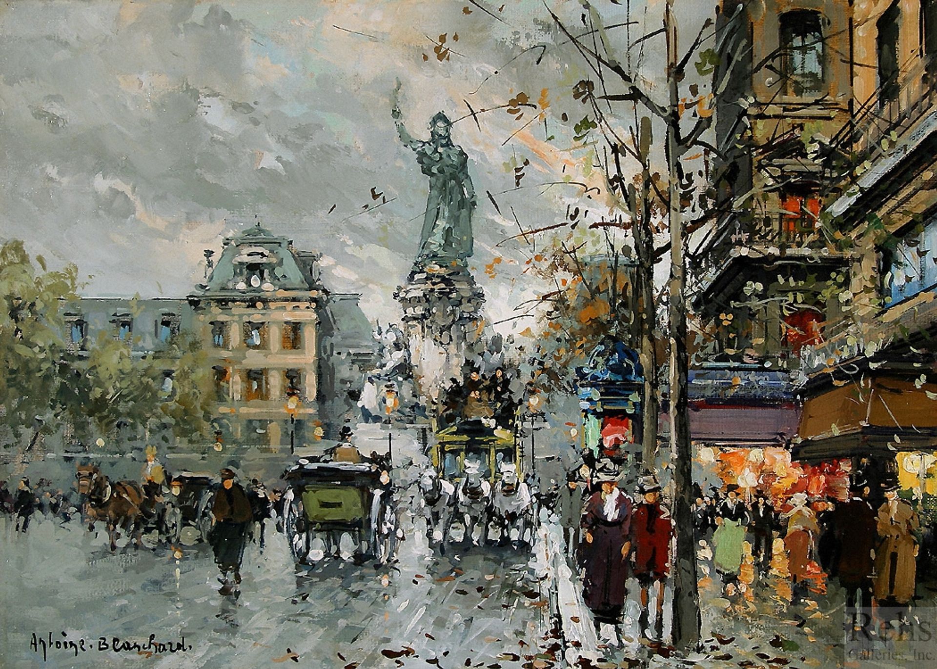 Place de la Republique by Antoine Blanchard