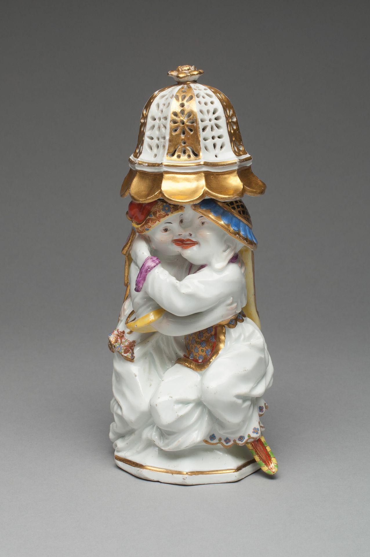 Sugar Caster with Cover (one of a pair) by Meissen Porcelain Manufactory