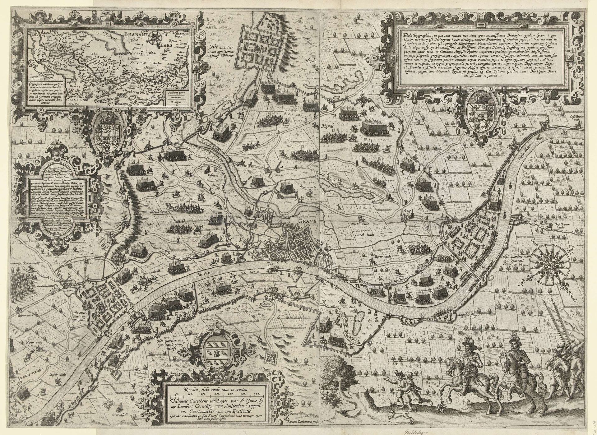 Beleg van Grave, 1602 by Baptista van Doetechum
