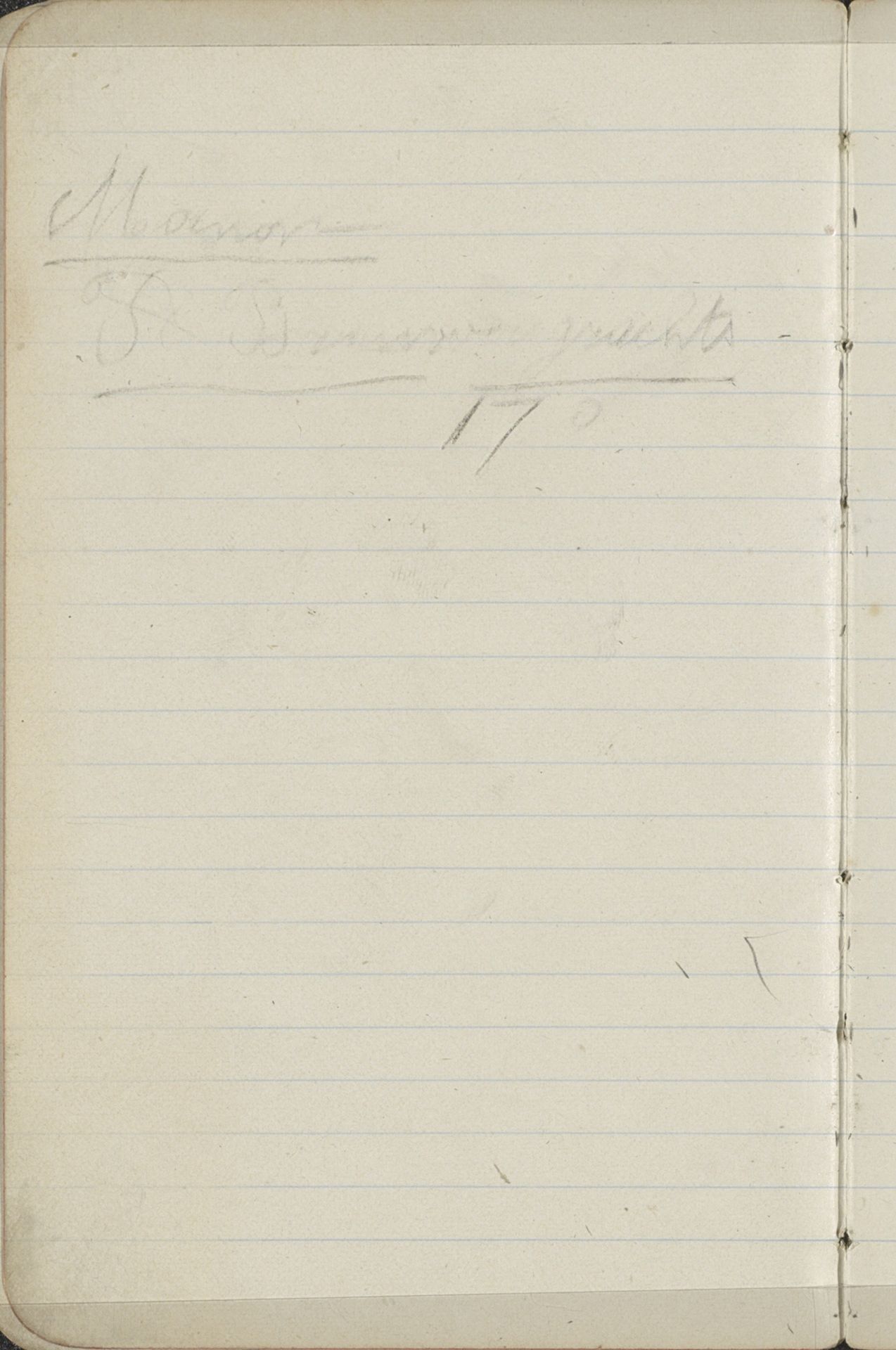 Annotatie by George Hendrik Breitner
