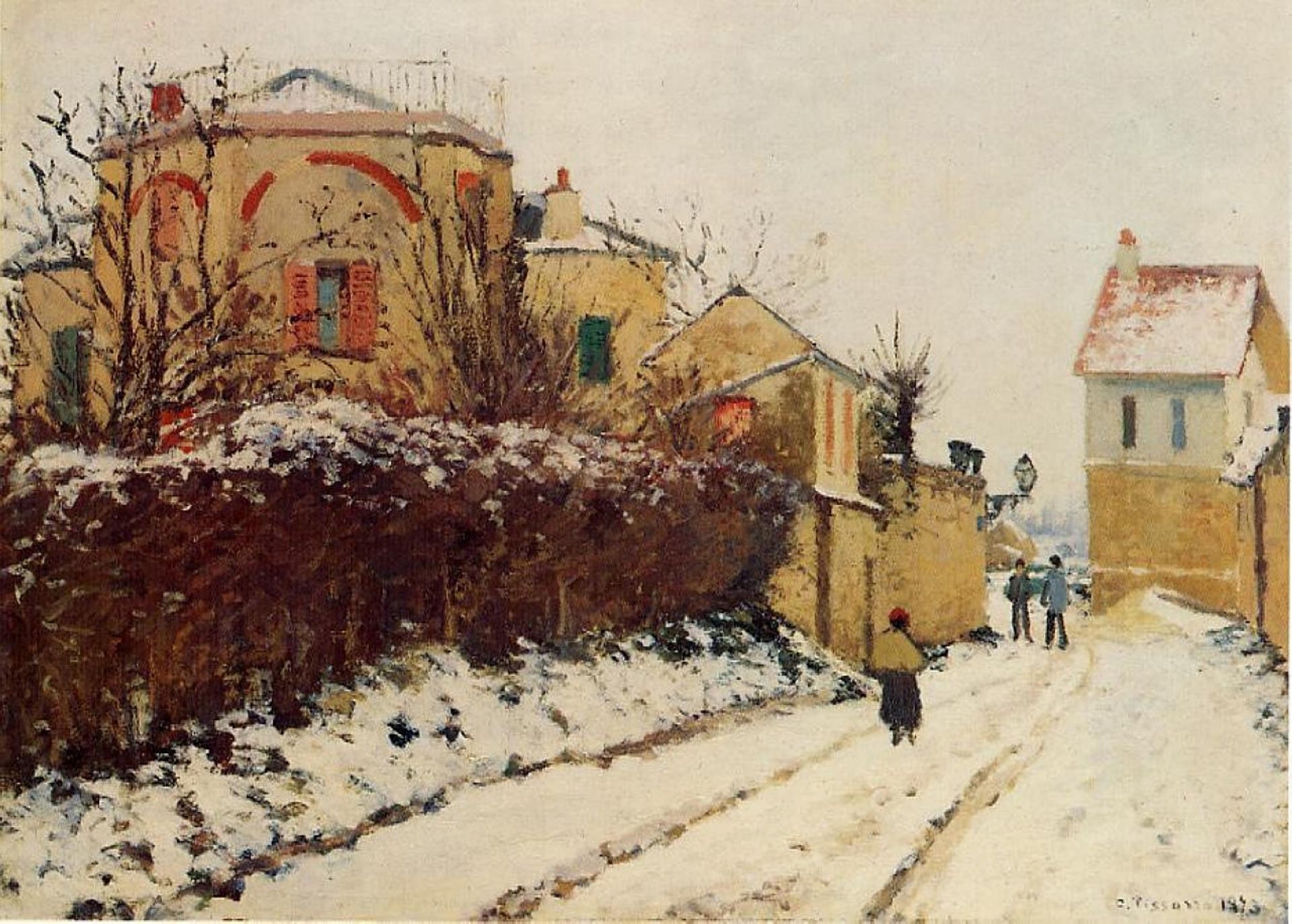 The street of the Citadelle, Pontoise by Camille Pissarro