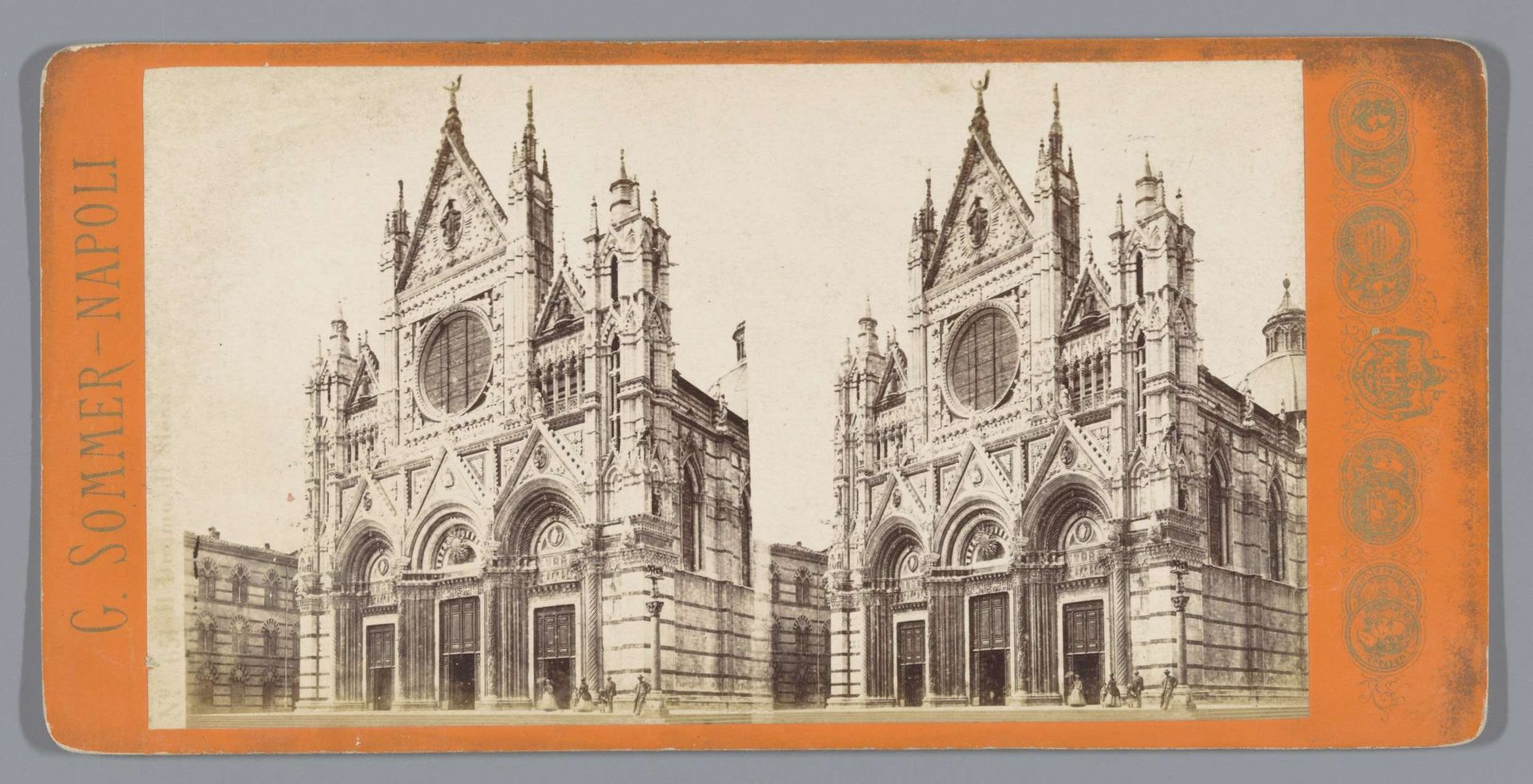 Gezicht op de Dom van Siena by Giorgio Sommer