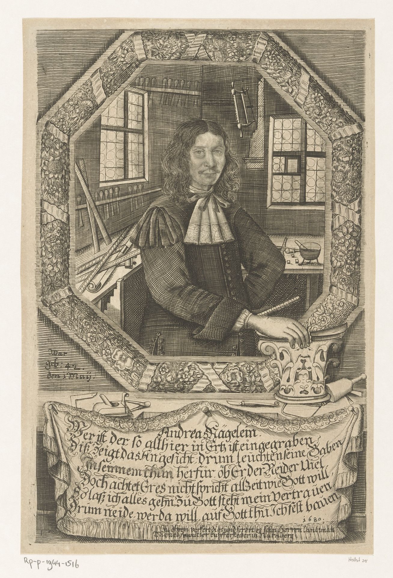Portret van Andreas Nägelein by Michael Fennitzer