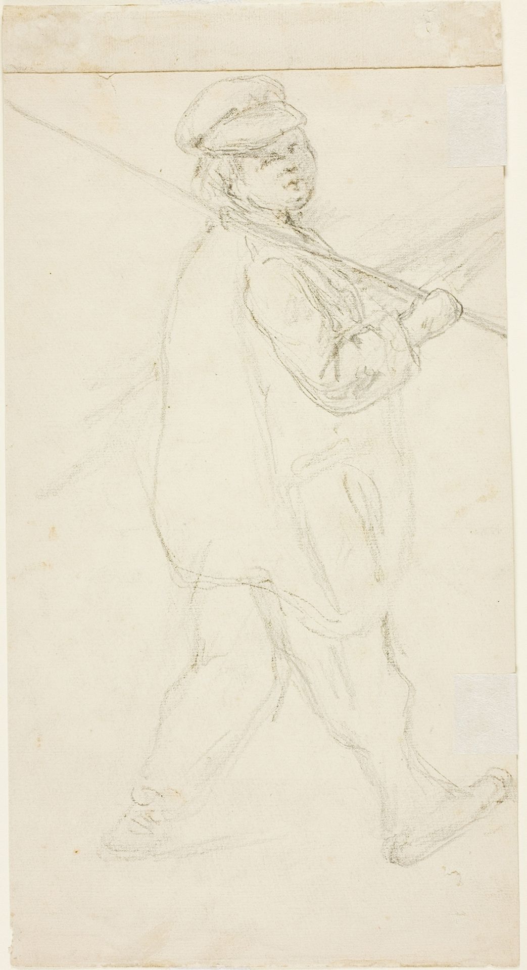 Boy with a Fishing Pole by Camille Pissarro