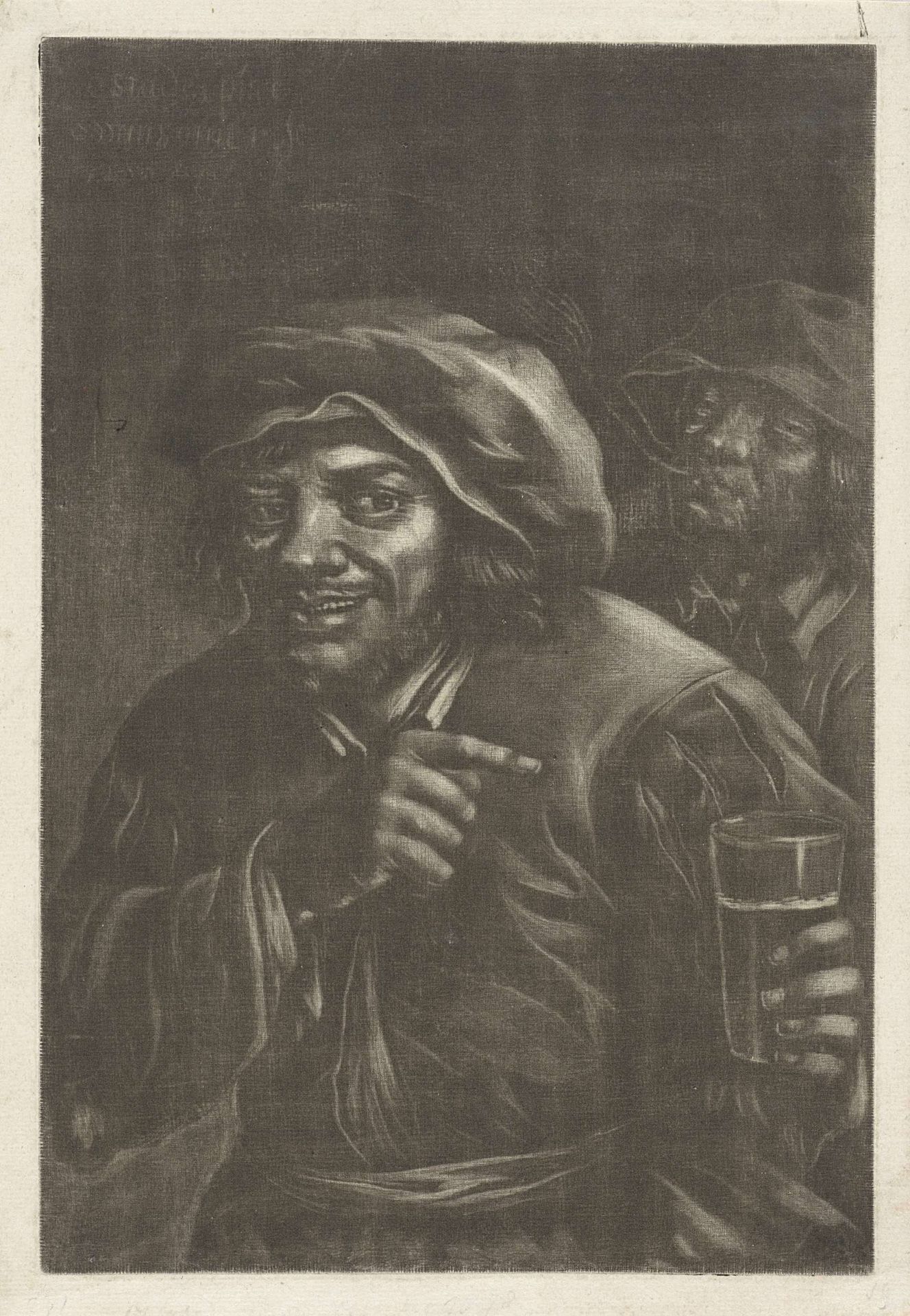 Een drinker en een roker by Jan van Somer