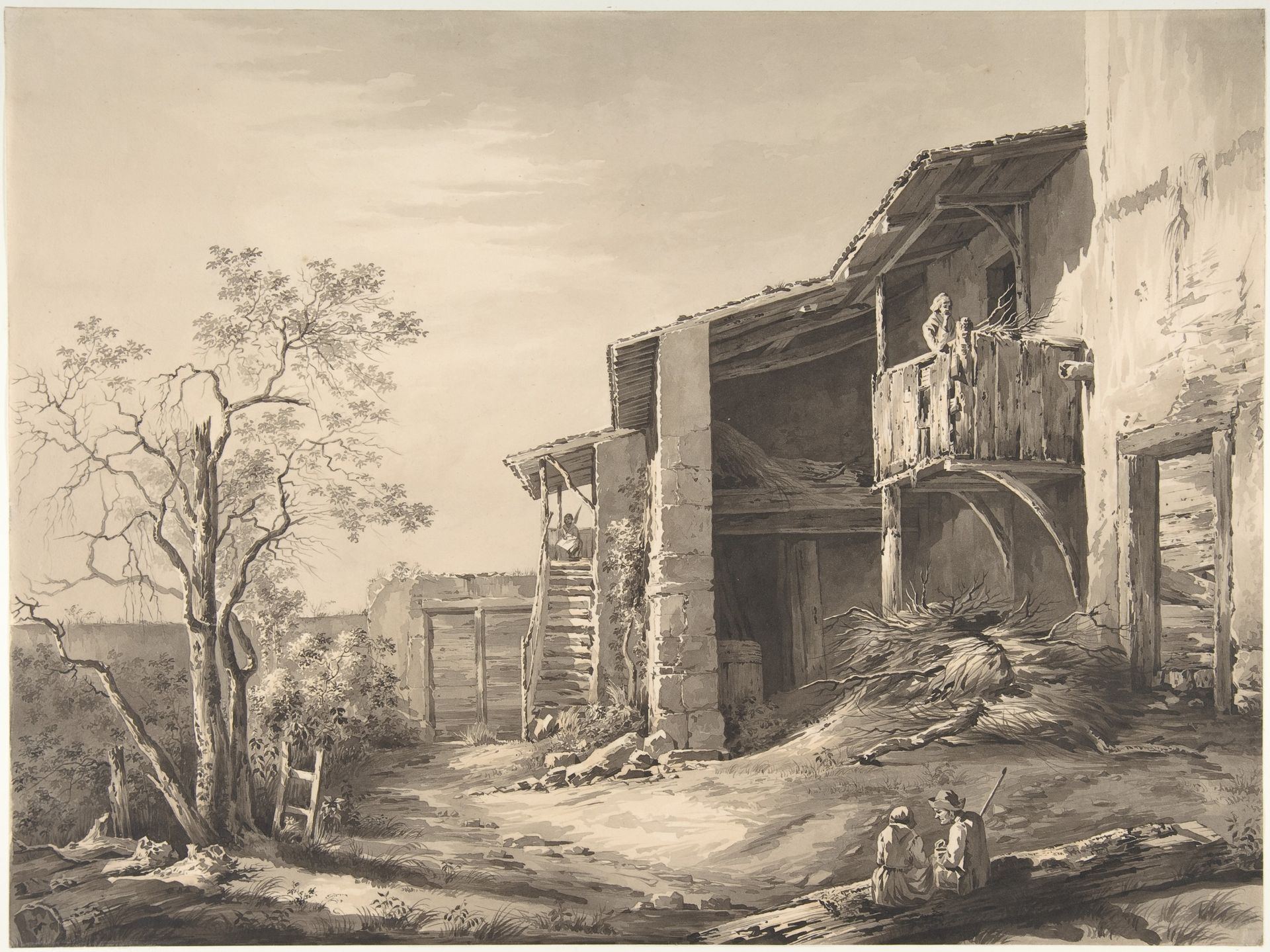 Farmyard by Jean Jacques de Boissieu