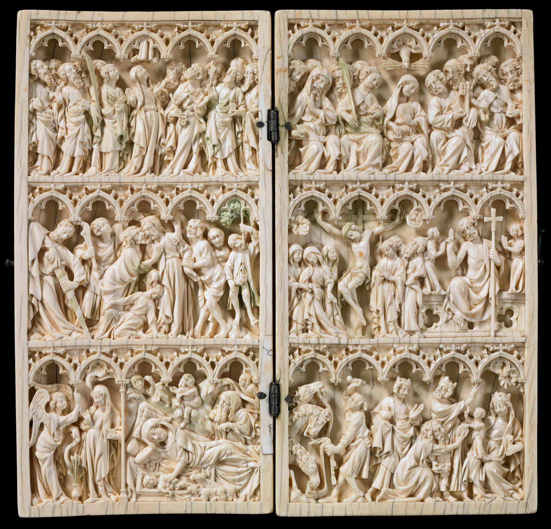 Diptych with scenes from the life of Christ by Anonymous