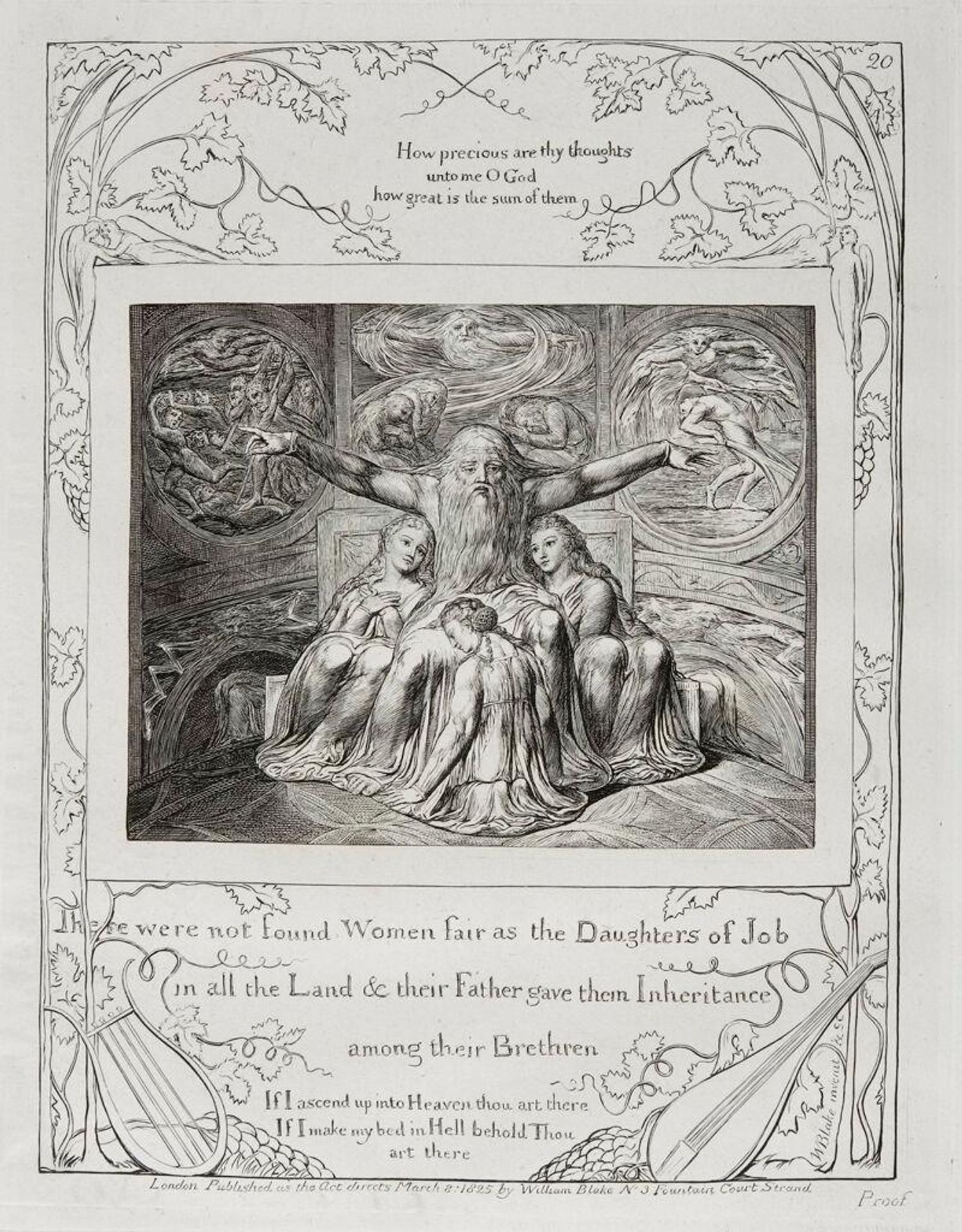 "There were not found women fair as the daughters of Job." by William Blake