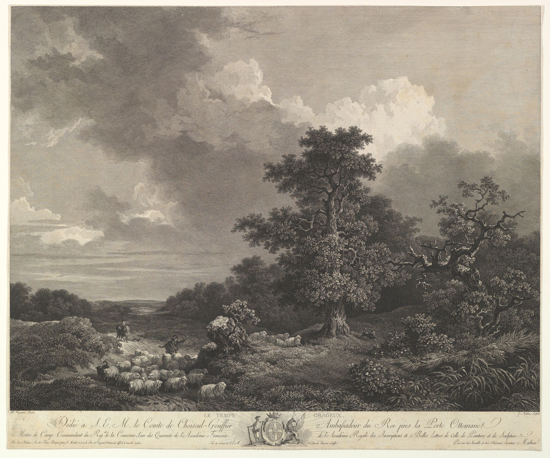 Le Temps Orageux by Jean-Honoré Fragonard