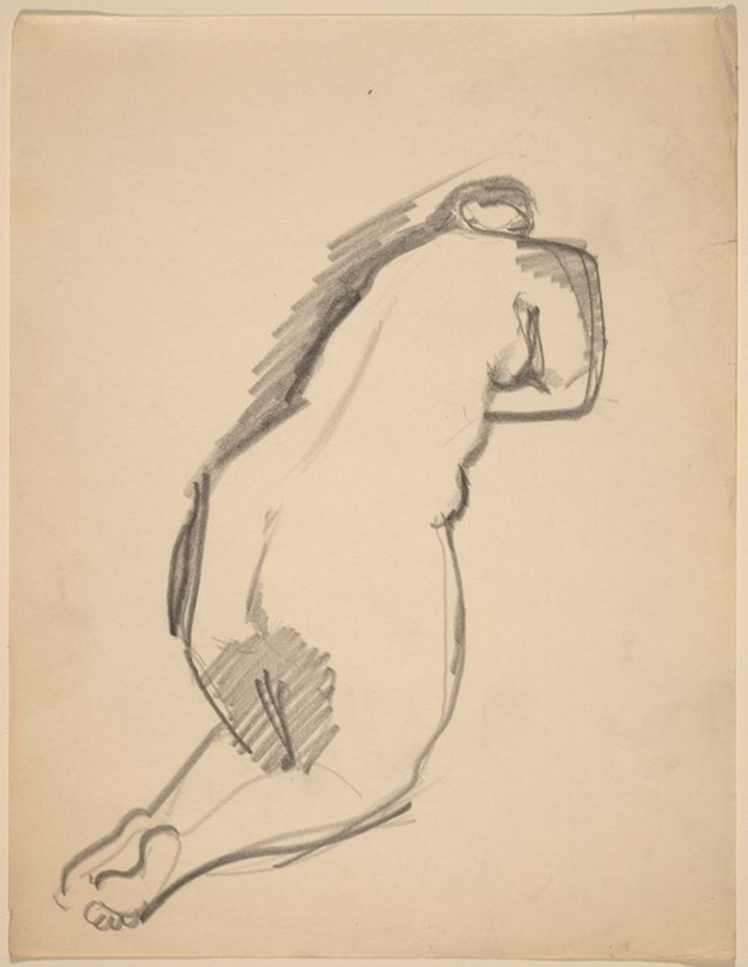 Kneeling Nude Seen from the Back by Mark Rothko