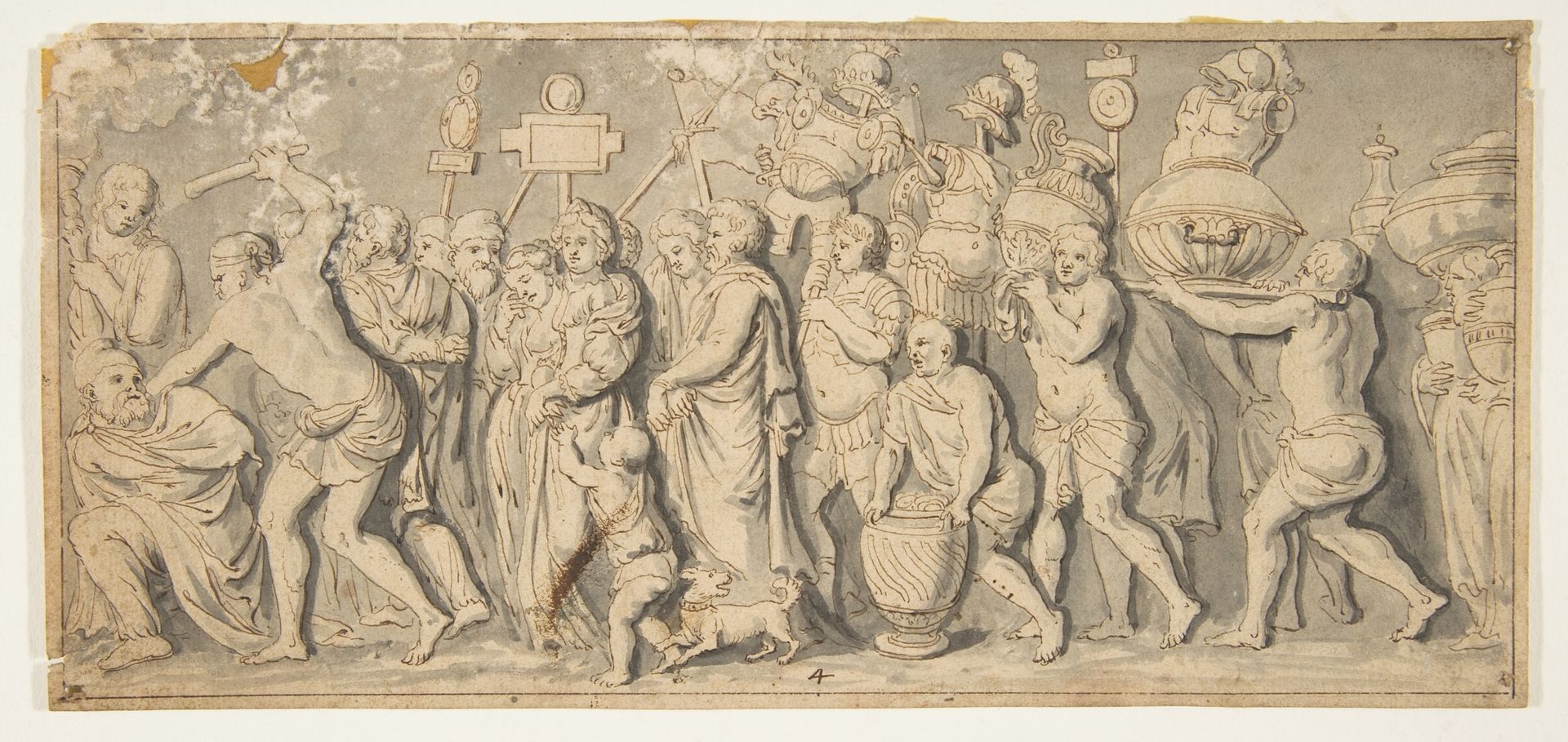 Design for a Roman Procession by Anonymous
