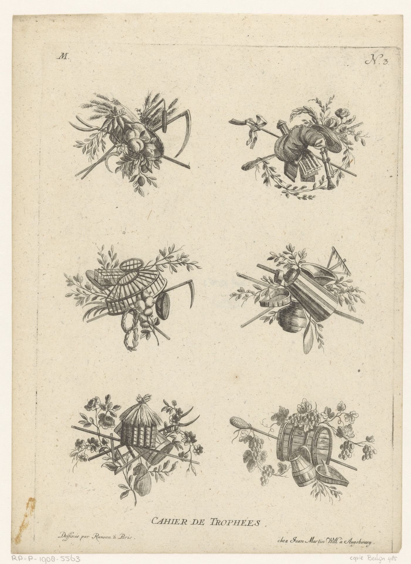 Trofeeën met agrarische attributen by Anonymous