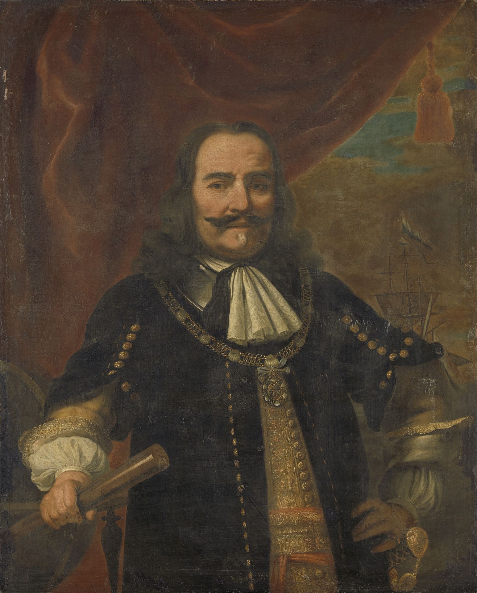 Michiel Adriaensz de Ruyter (1607-1676), Lieutenant Admiral by Ferdinand Bol