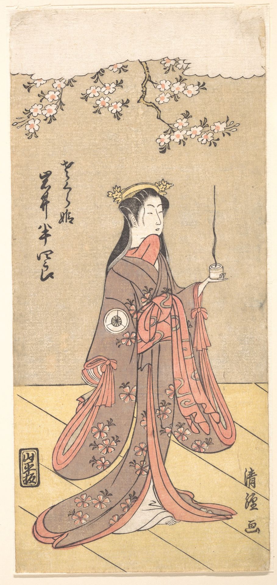 The Actor Iwai Hanshirō IV as Sakura Hime, the Cherry Princess by Torii Kiyotsune