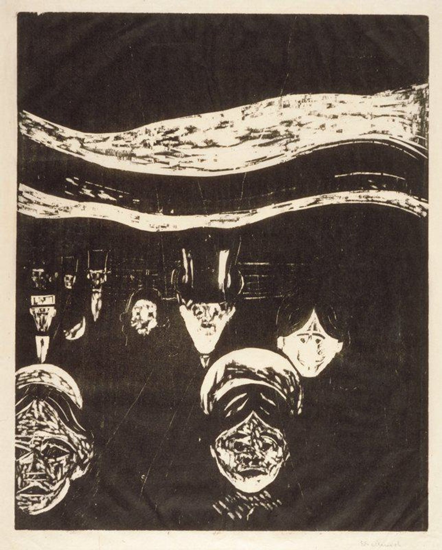 Angst by Edvard Munch