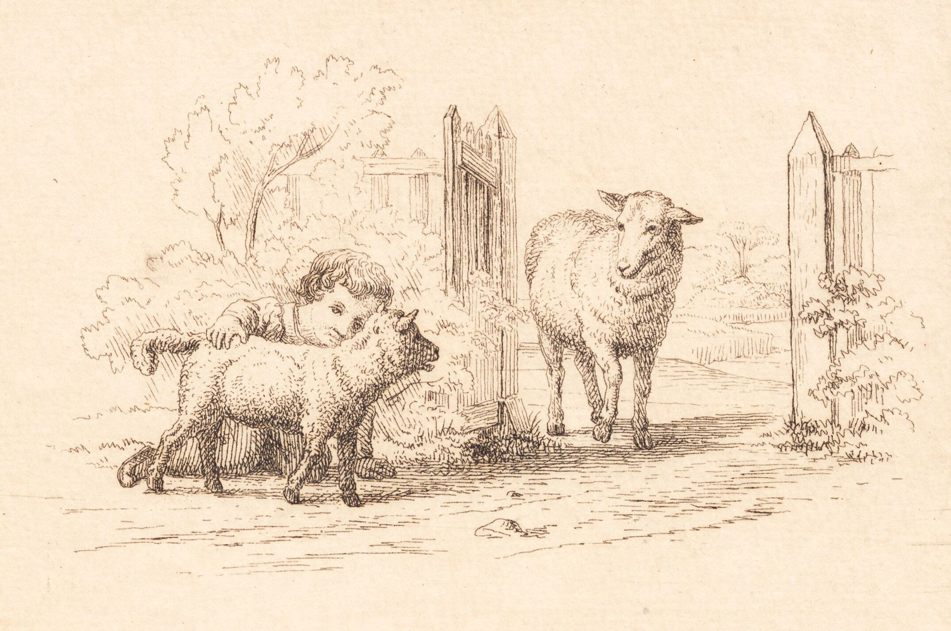 Illustration til "Halvhundrede Fabler for Børn" af Hey by Martinus Rørbye