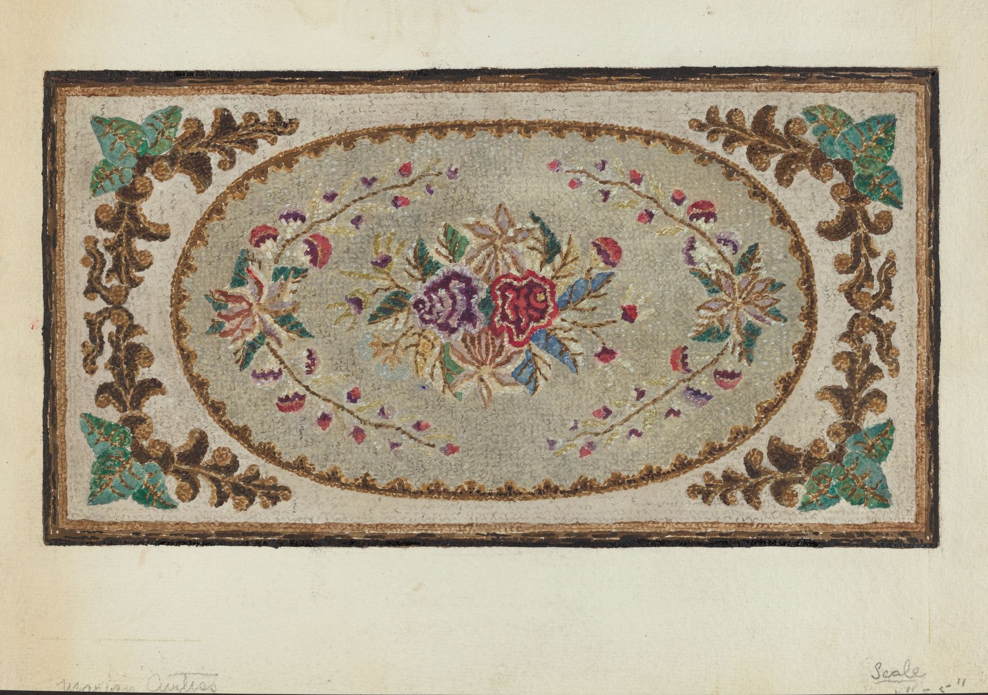Hooked Rug by Marian Curtis Foster
