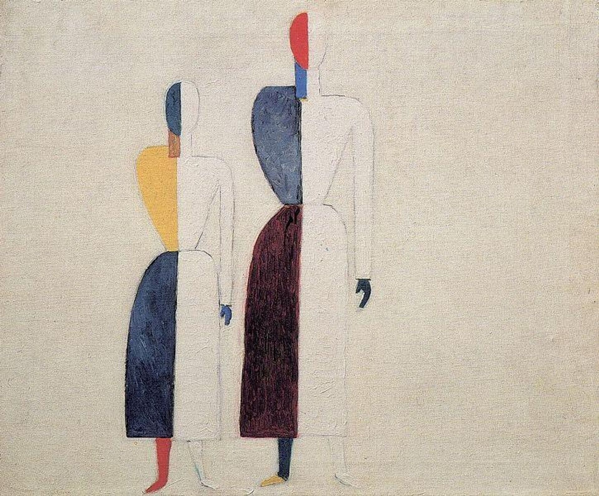 Two Figures by Kazimir Malevich
