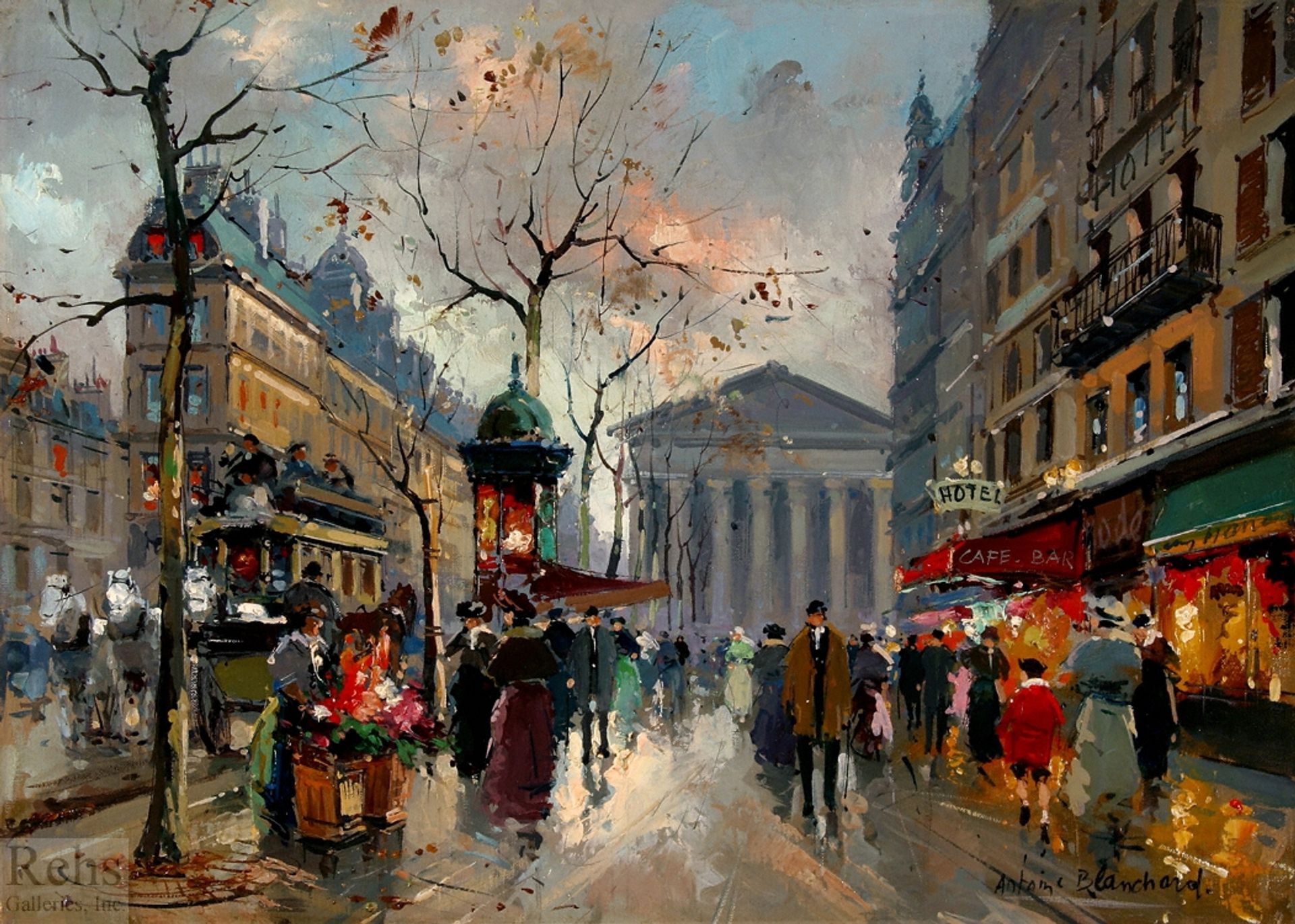 Rue Tronchet la Madeleine by Antoine Blanchard