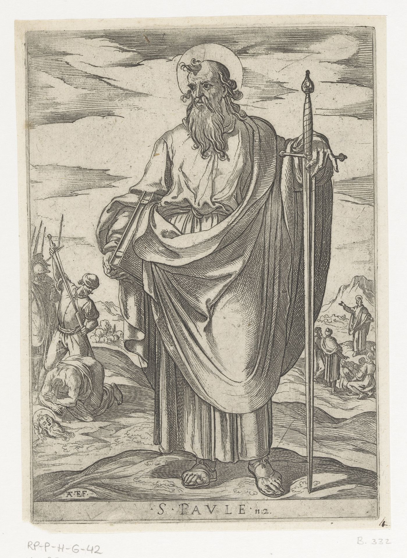 De heilige Paulus by Antonio Tempesta