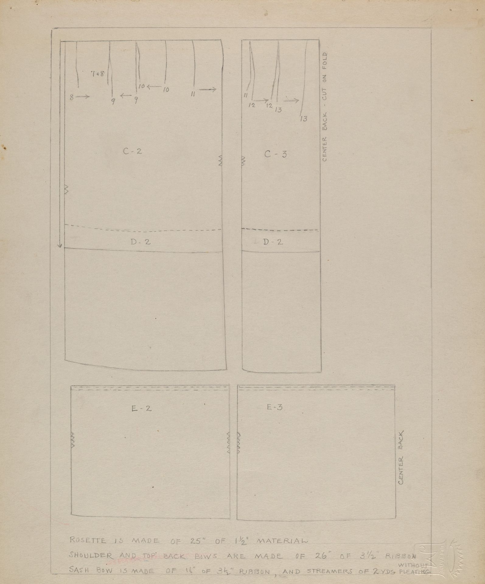 Pattern for Dress by Jean Peszel
