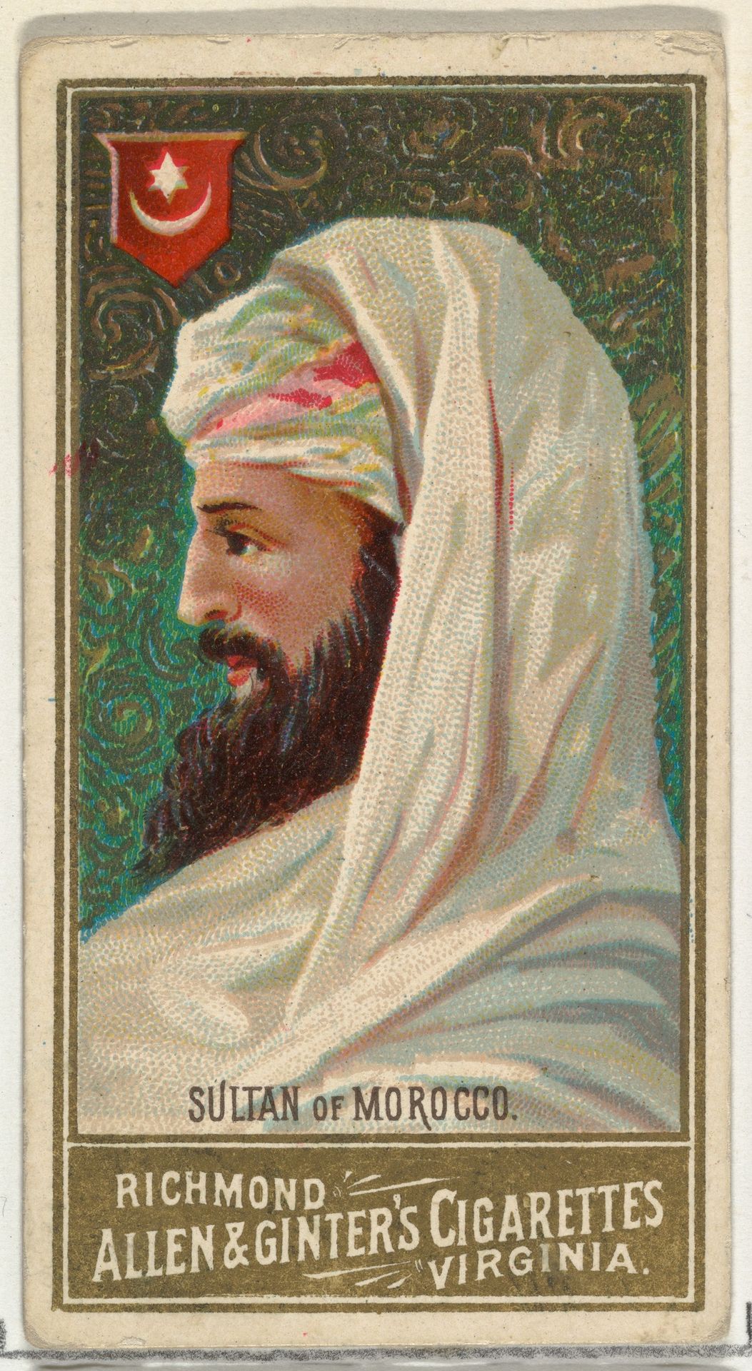 Sultan of Morocco, from World's Sovereigns series (N34) for Allen & Ginter Cigarettes by Allen & Ginter