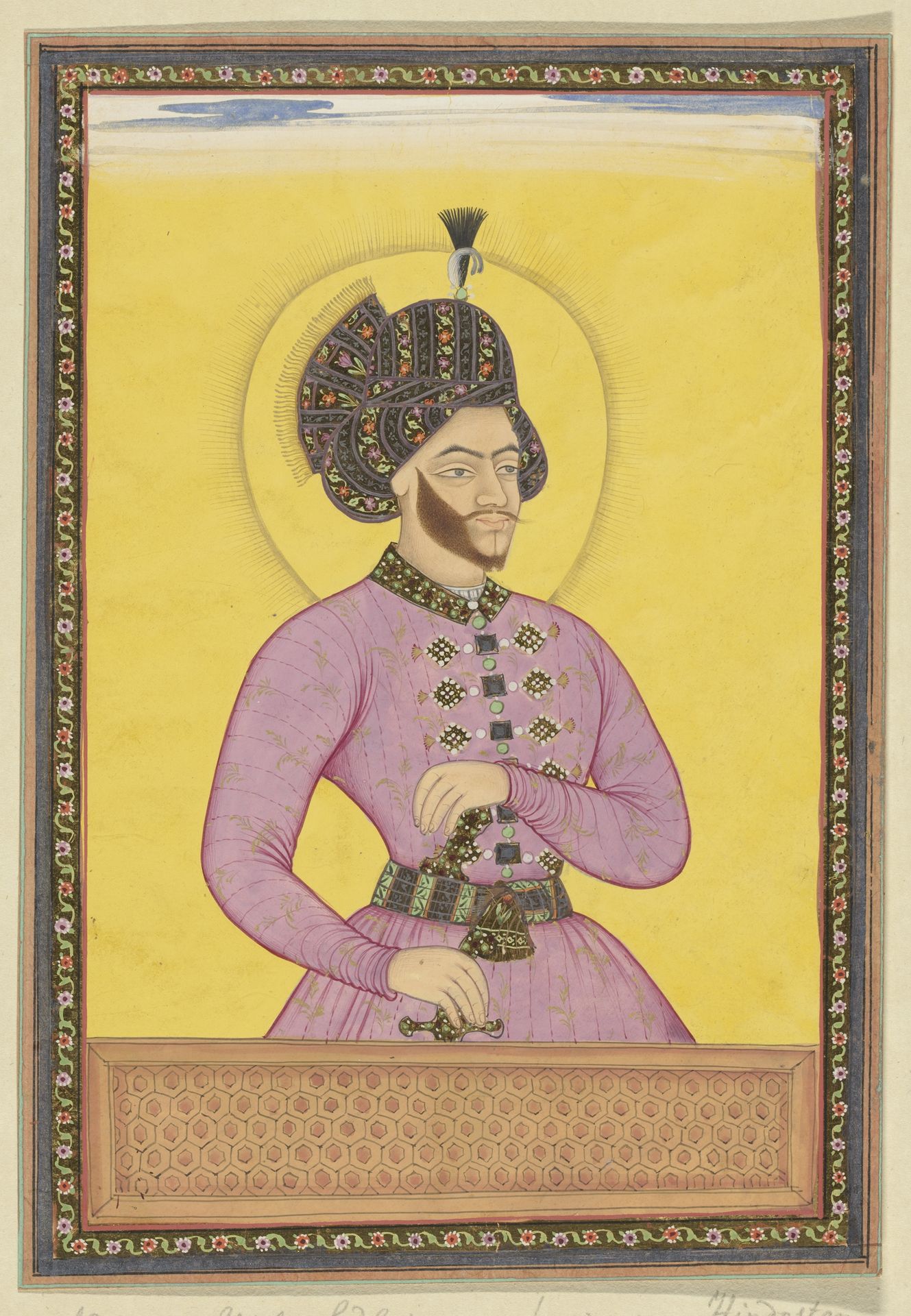 Portret van de Shah Suleiman, de heerser van Isfahan by Anonymous