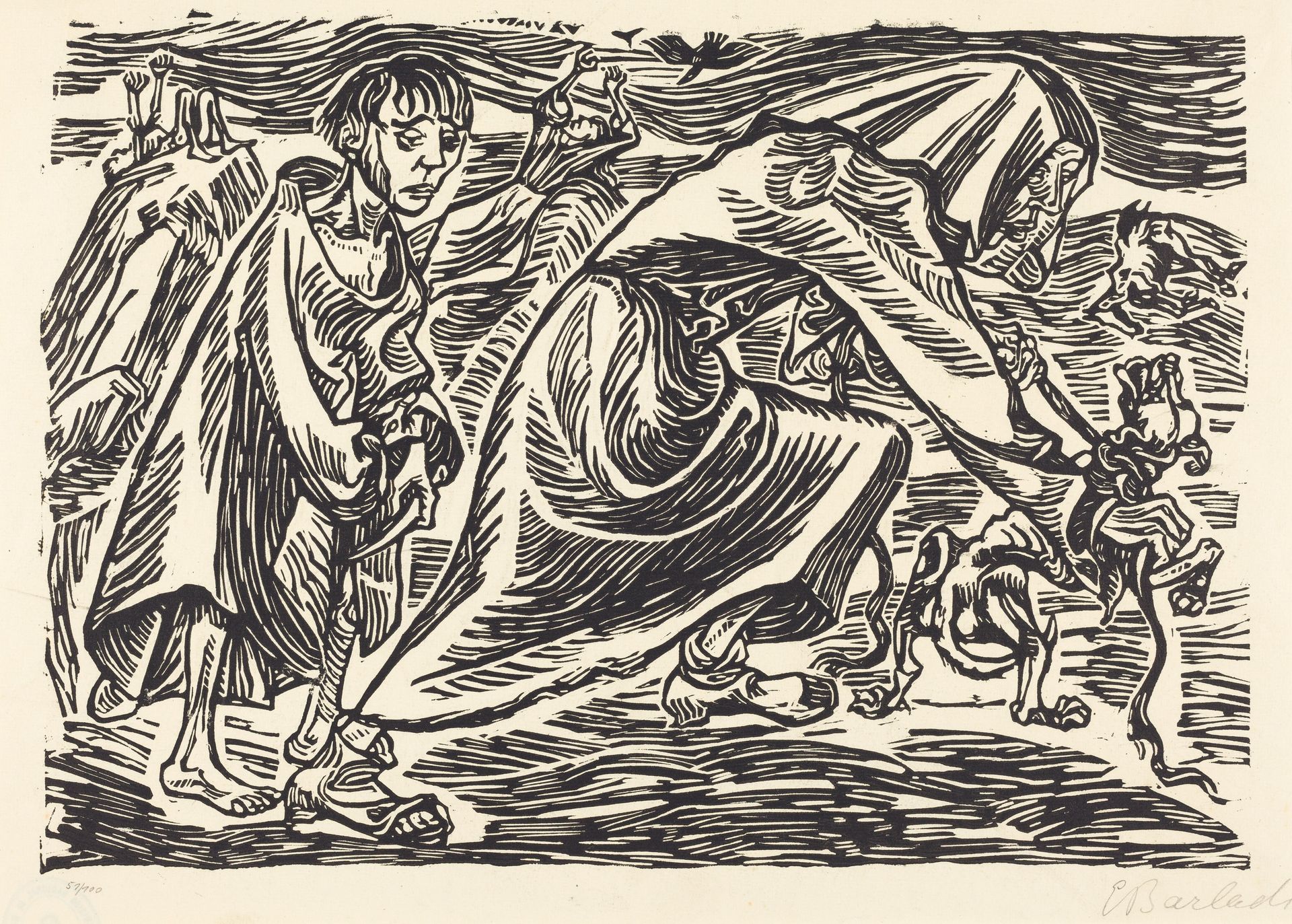 The Dog Catcher by Ernst Barlach