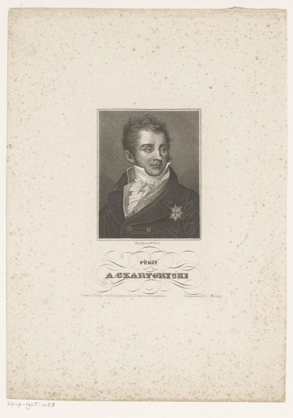 Portret van Adam Jerzy Czartoryski