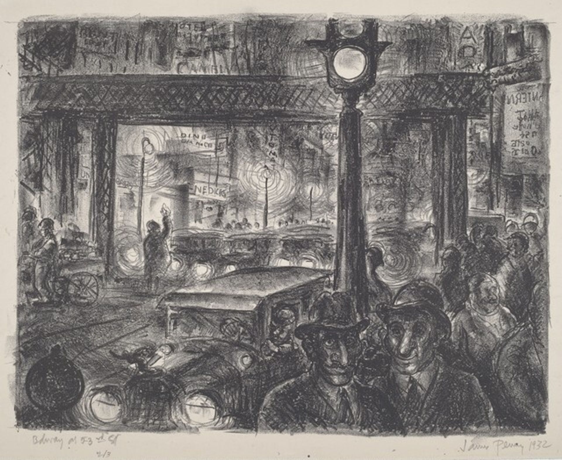 Broadway at 53rd Street by James Penney