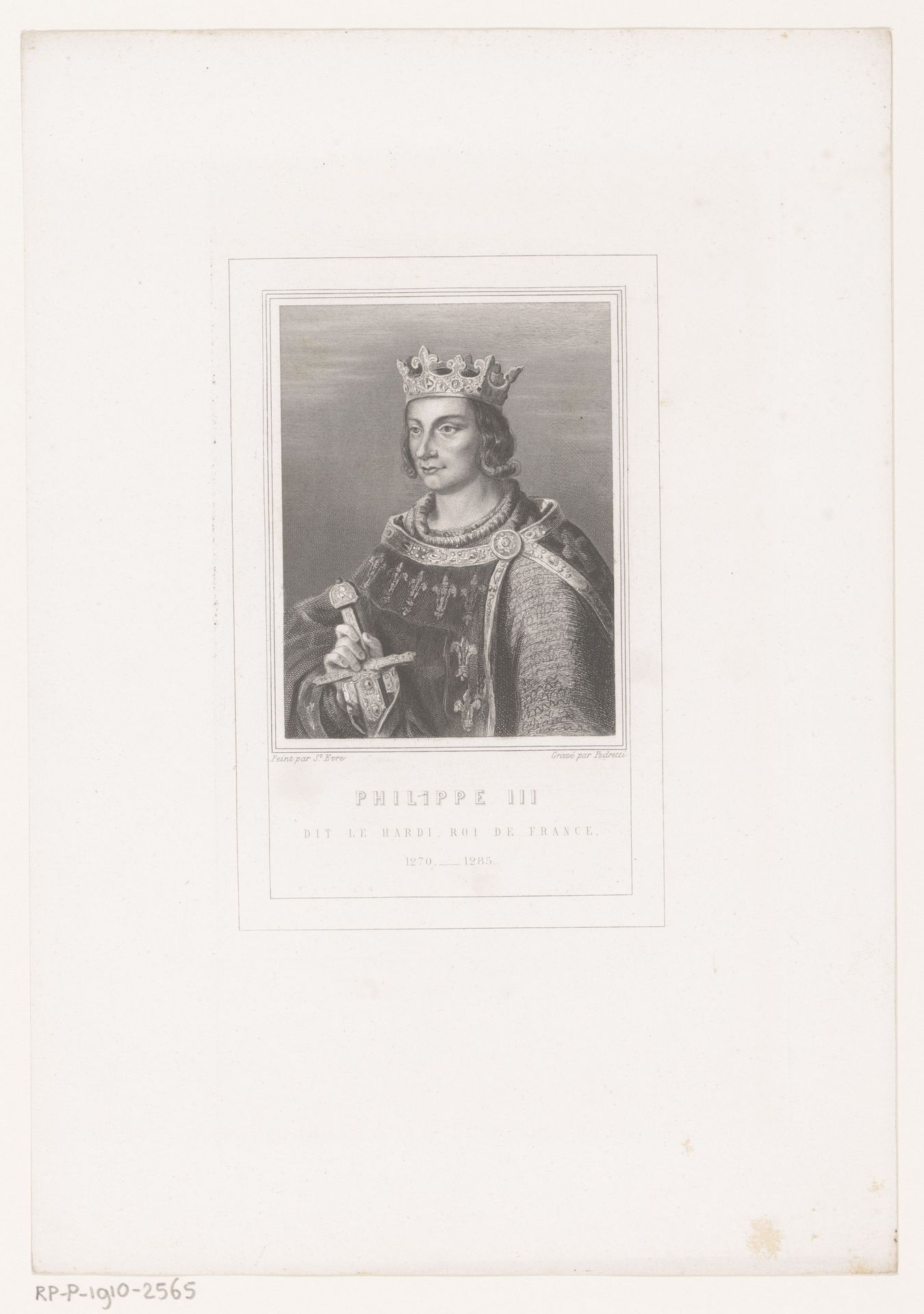 Portret van Filips III by Vittore Pedretti