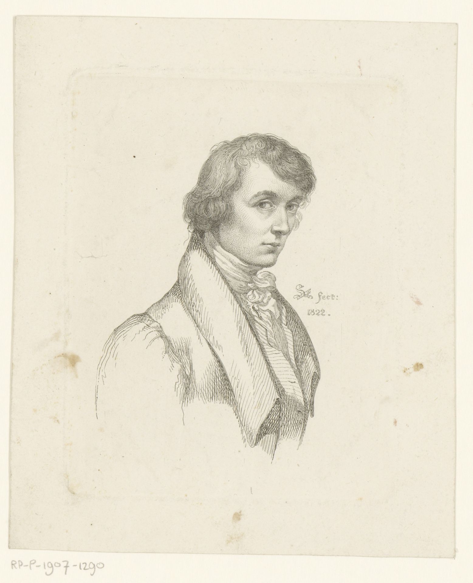 Zelfportret by Christian Ernst Stölzel