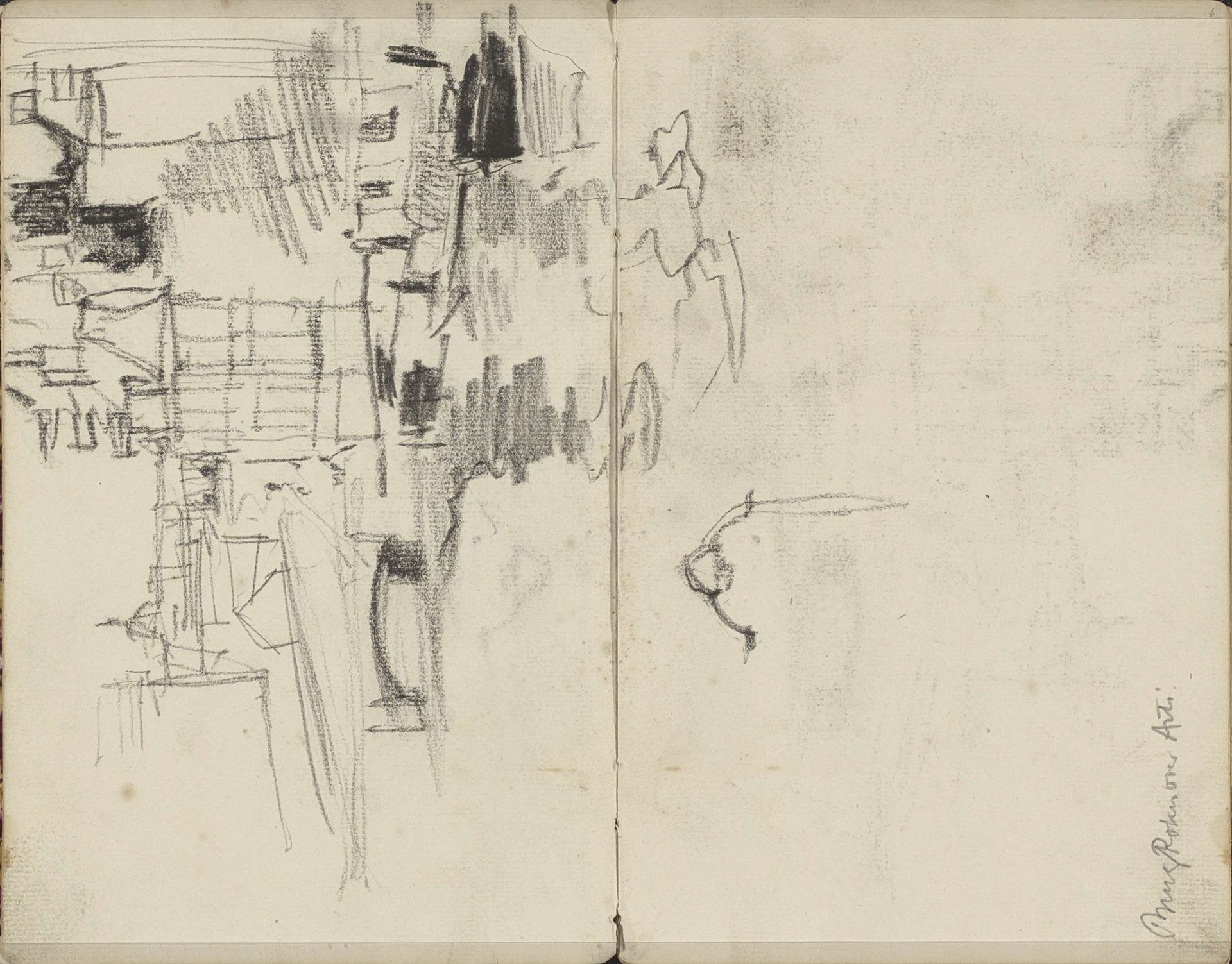 Gezicht op de Langebrug over het Rokin te Amsterdam by George Hendrik Breitner