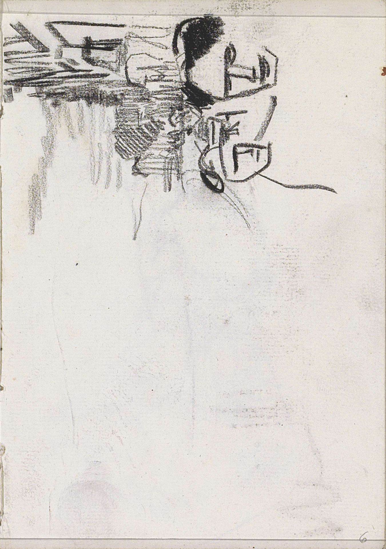 Figuren op straat, mogelijk de Prinsengracht te Amsterdam by Isaac Israels