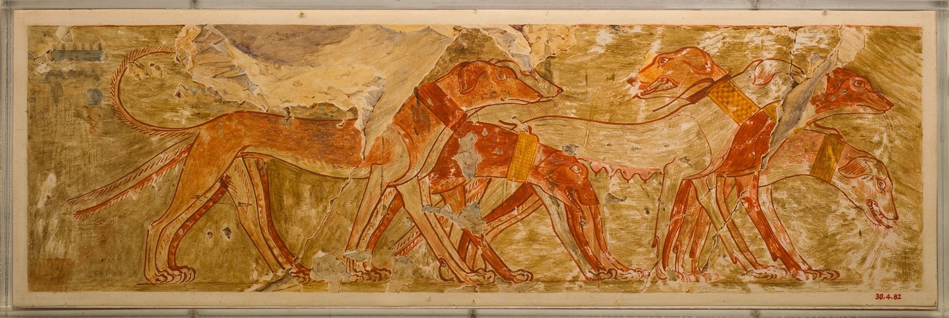 Hounds from Nubia, Tomb of Rekhmire by Nina de Garis Davies
