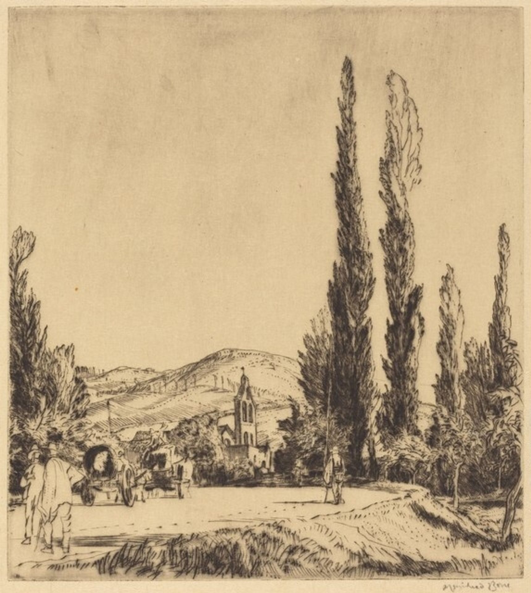 A Road in the Marche by Muirhead Bone