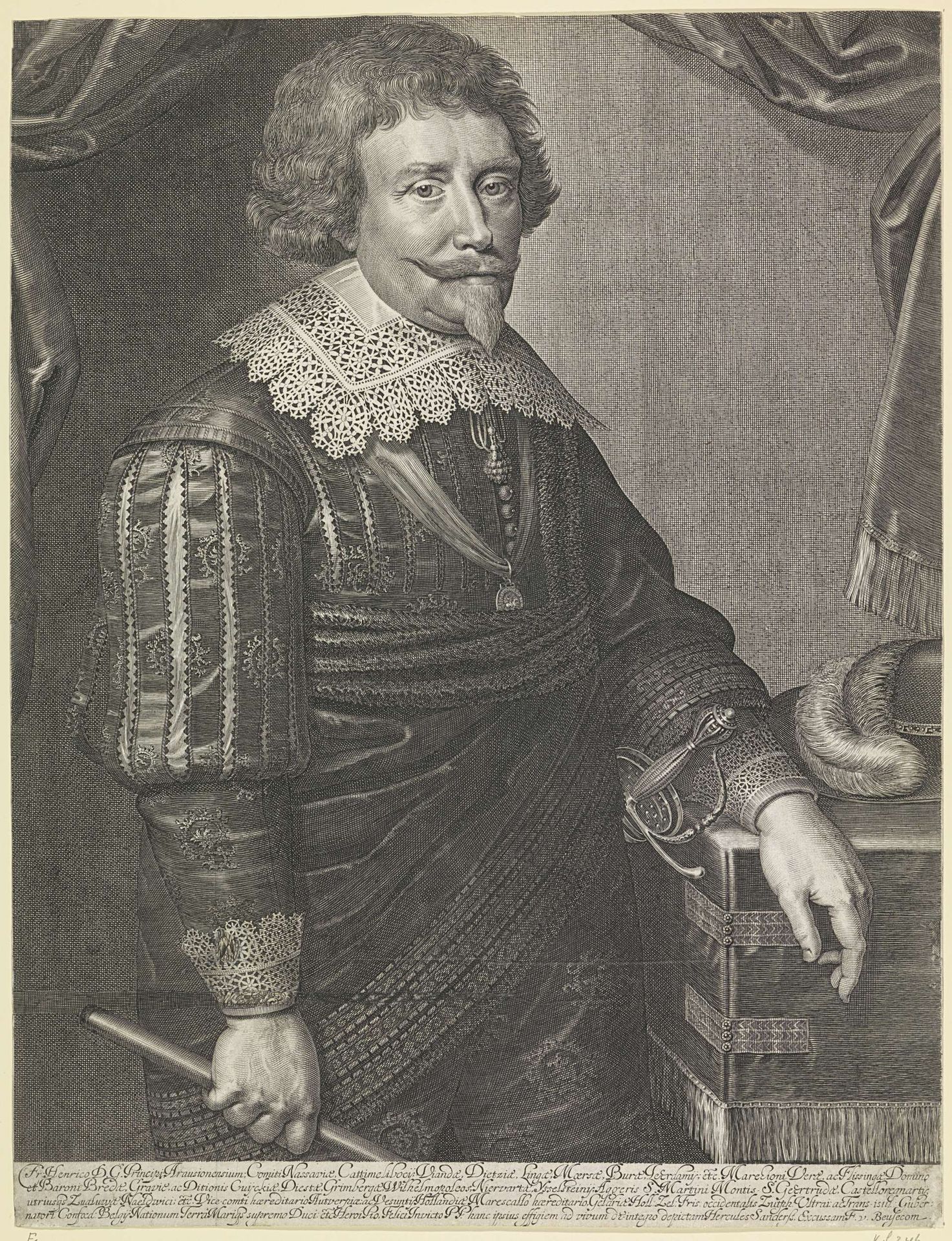 Portret van Frederik Hendrik, prins van Oranje by Francoys van Beusekom