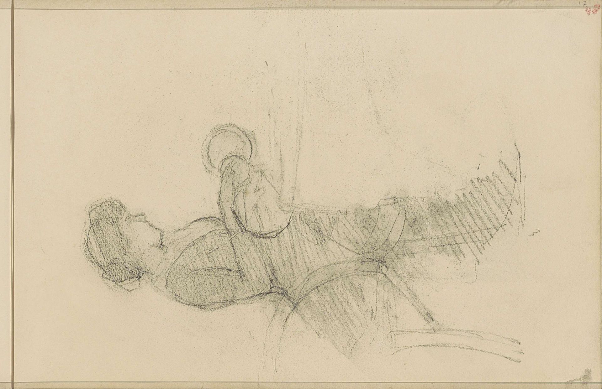 Vrouw die een bord afwast by Jozef Israëls