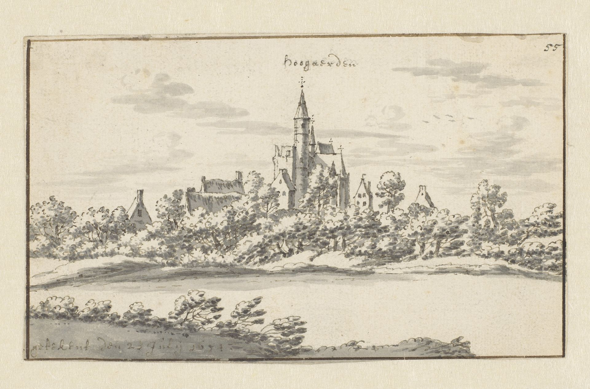 View of Hoegaarden, Flanders by Barend Klotz