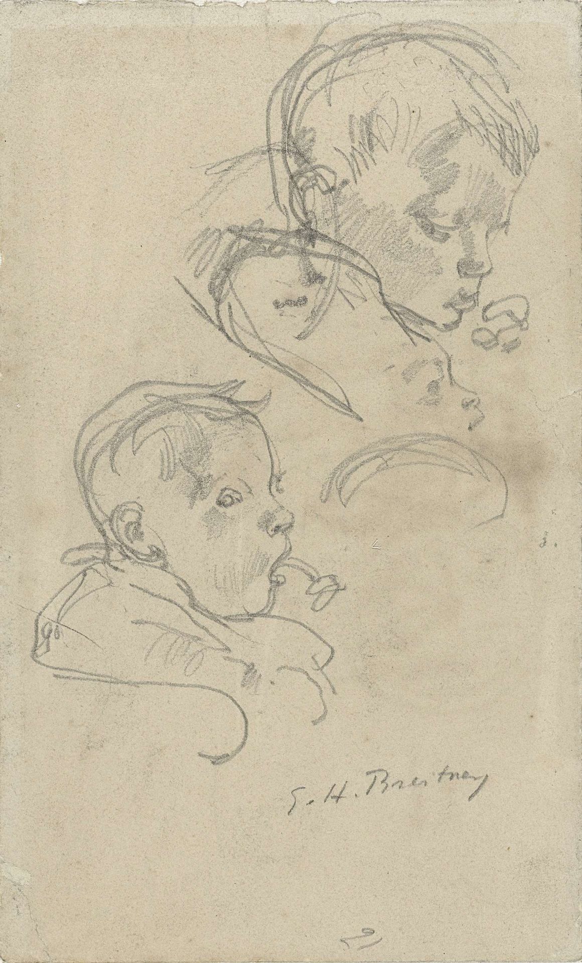 Schetsen van een zuigeling by George Hendrik Breitner