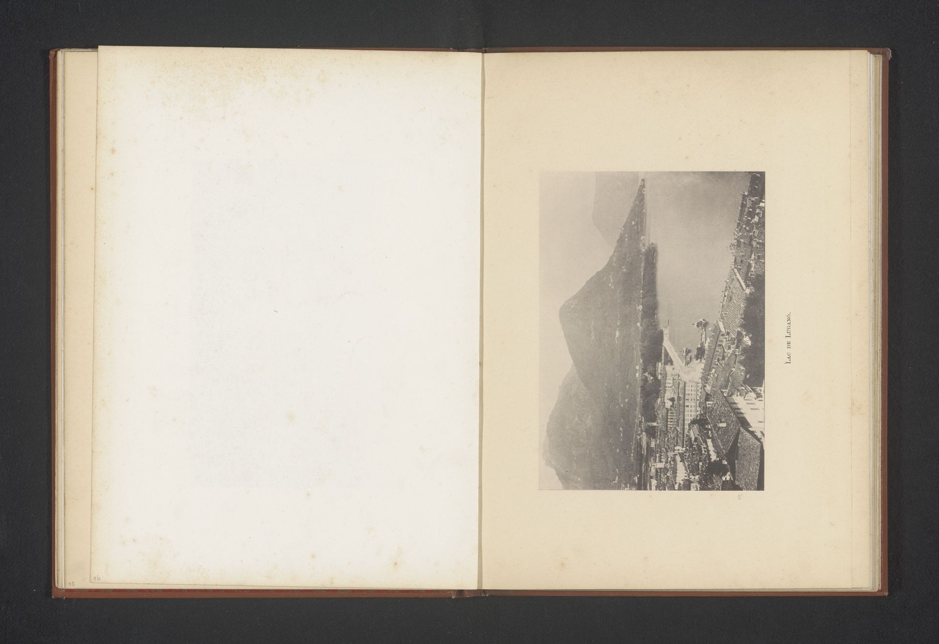 Gezicht op het Meer van Lugano by Anonymous